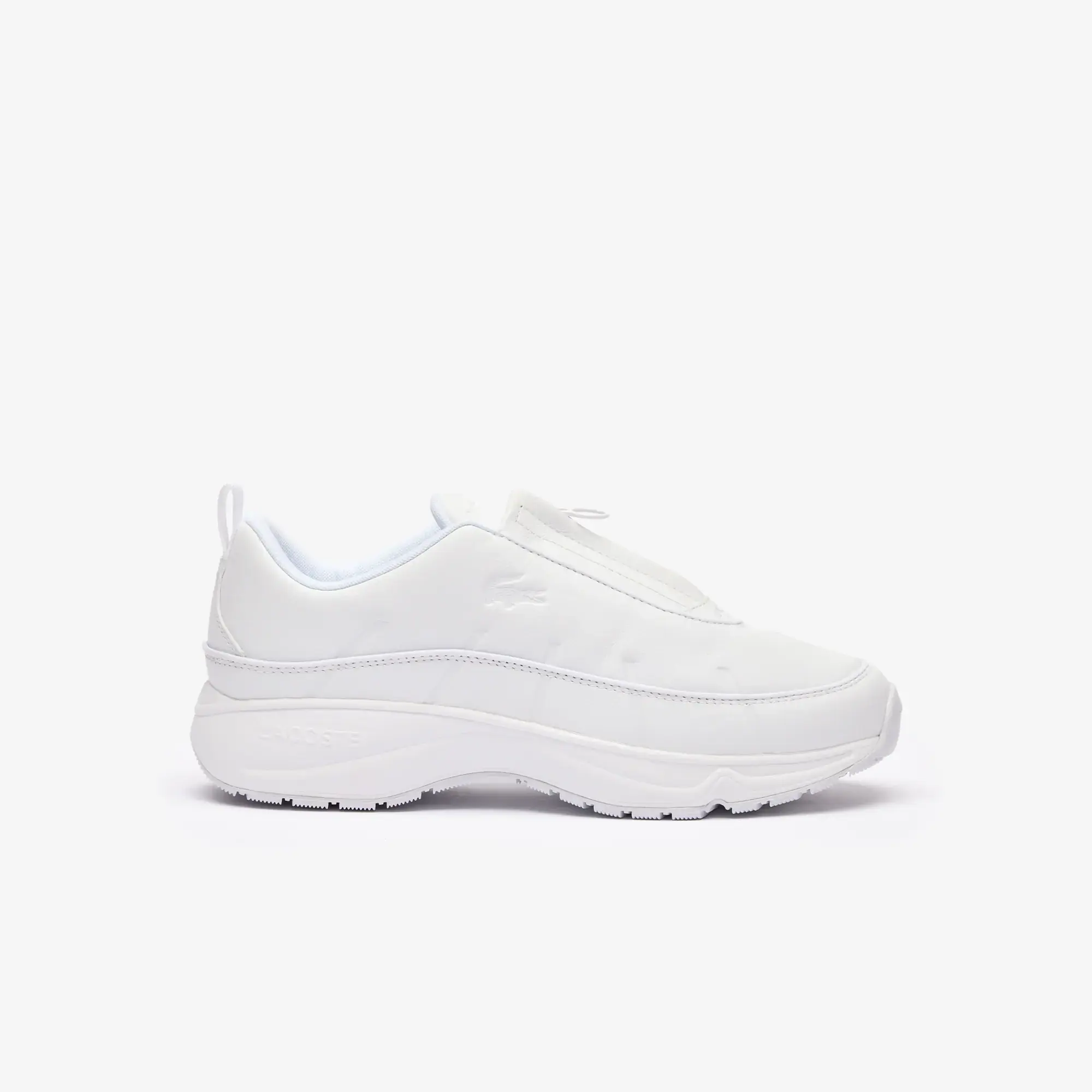 Lacoste Audyssor Zip Og Leather Trainers Men Lowtop White