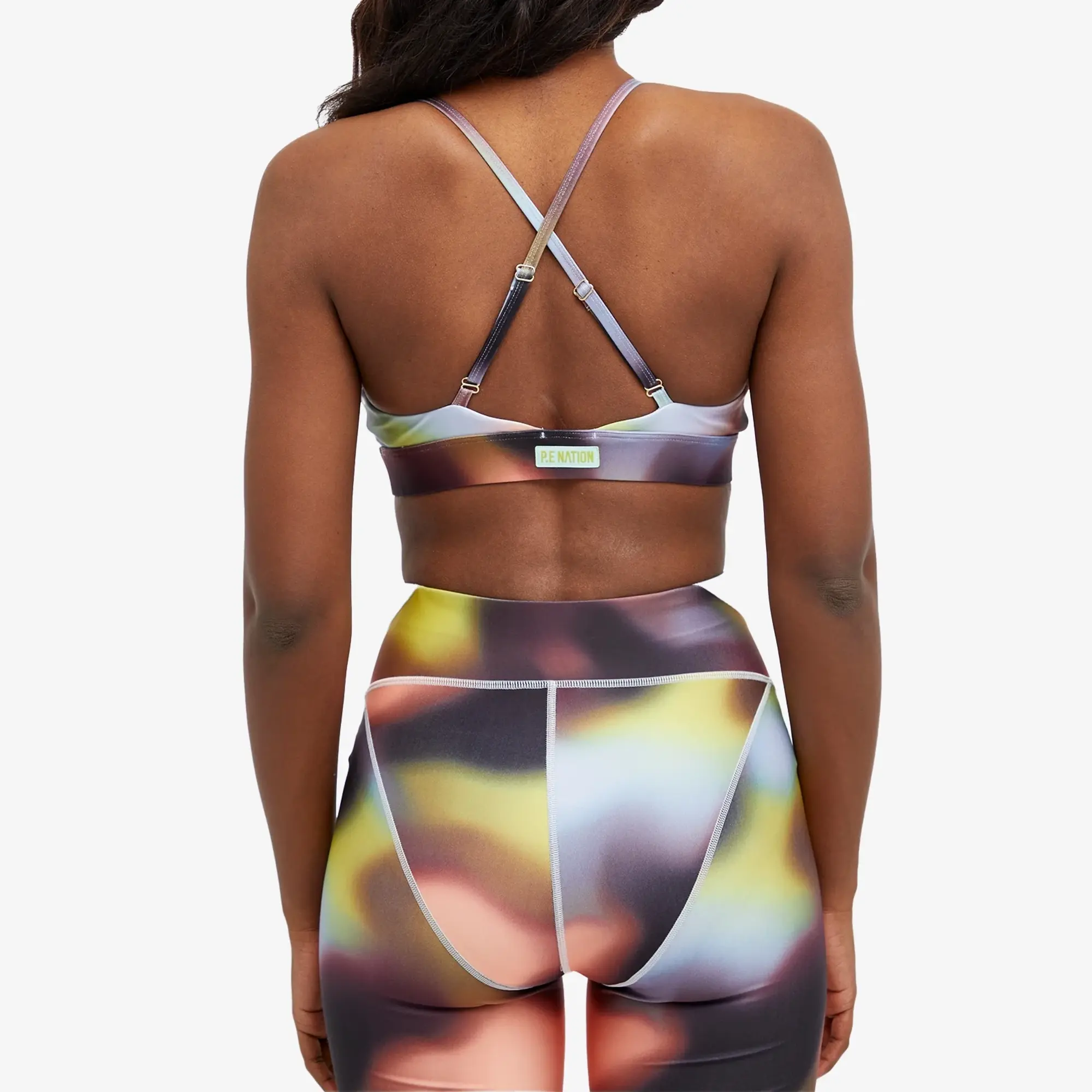 P.E Nation Women's Cyper Sports Bra Blur Print