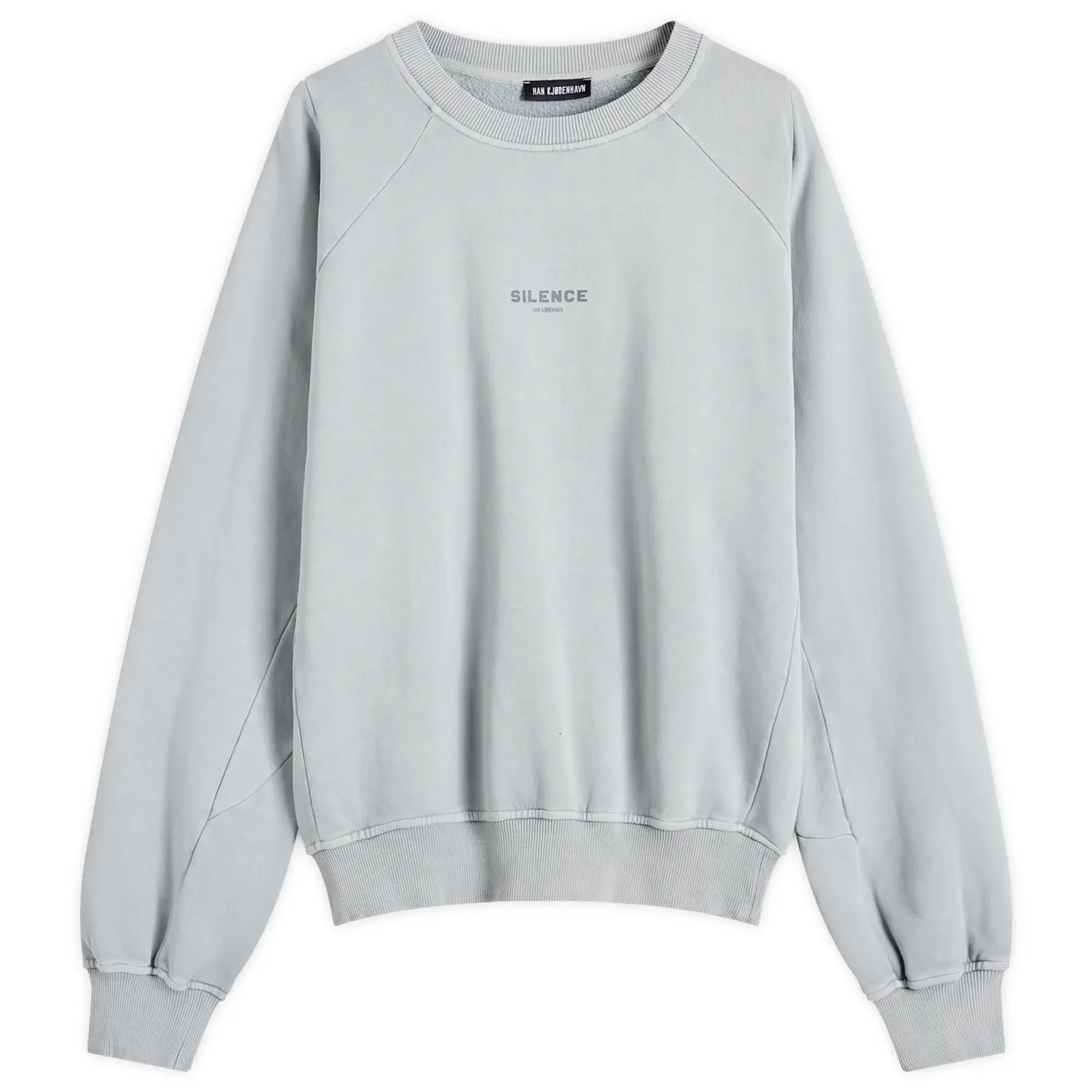 Han Kjobenhavn Men's SILENCE Crew Sweatshirt Steel Grey