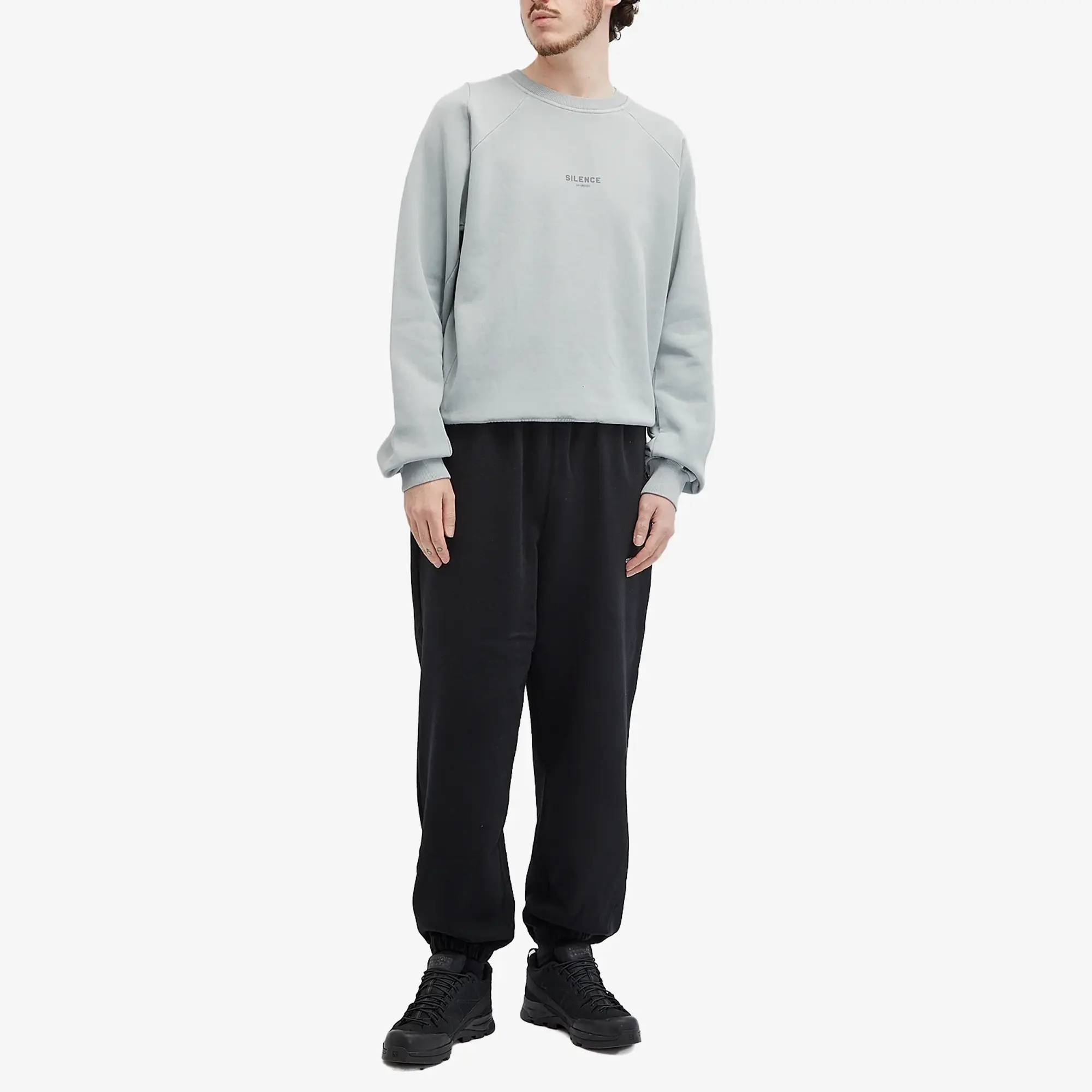 Han Kjobenhavn Men's SILENCE Crew Sweatshirt Steel Grey