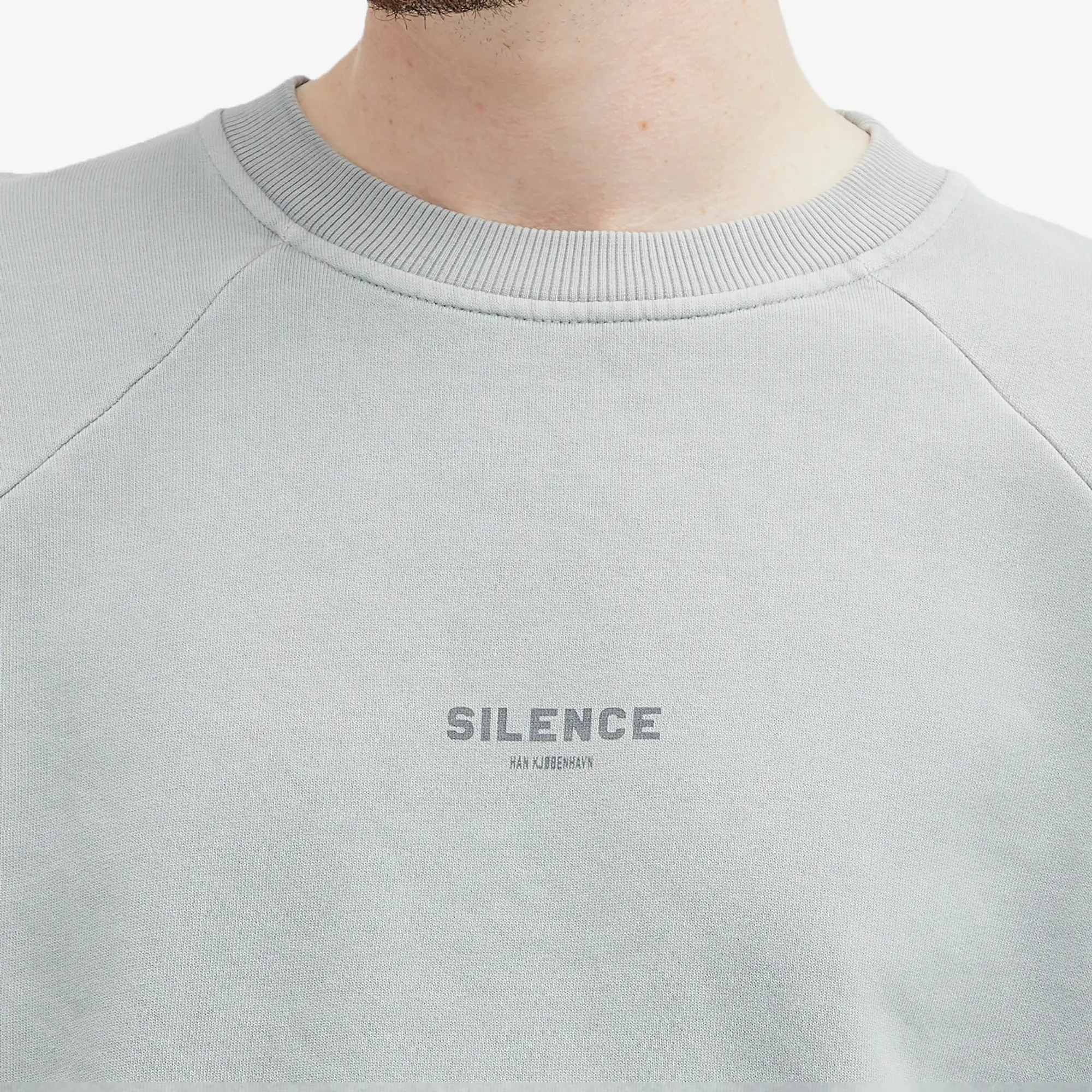 Han Kjobenhavn Men's SILENCE Crew Sweatshirt Steel Grey
