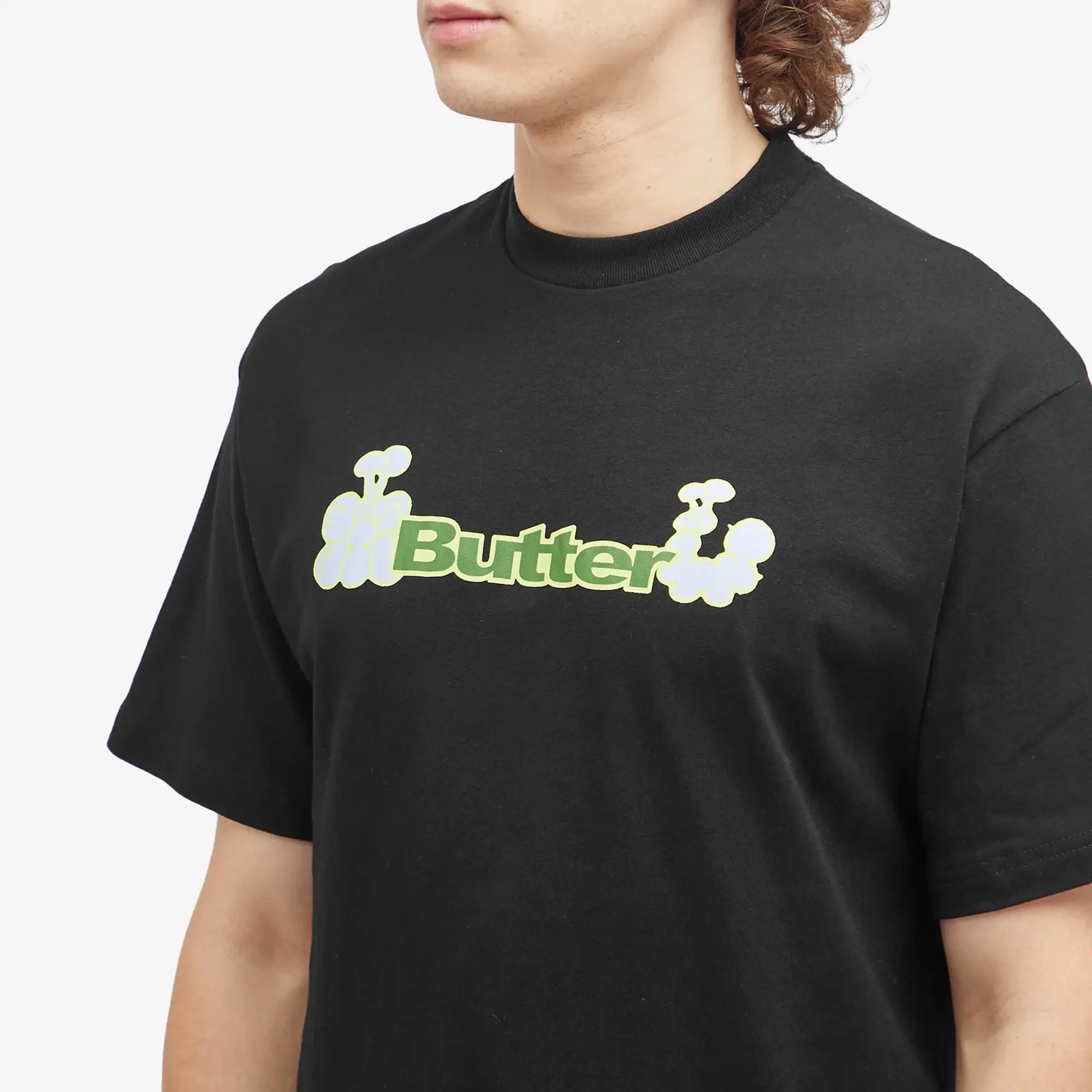 Butter Goods Men's Bugs Logo T-Shirt Black