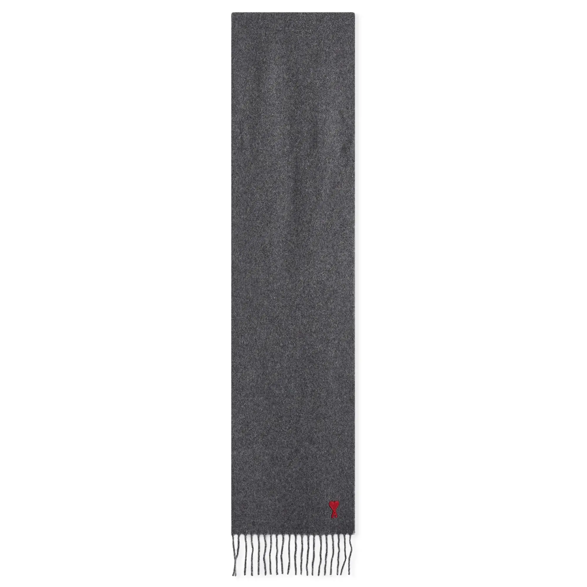 AMI Paris Men's A Heart Scarf Dark Grey