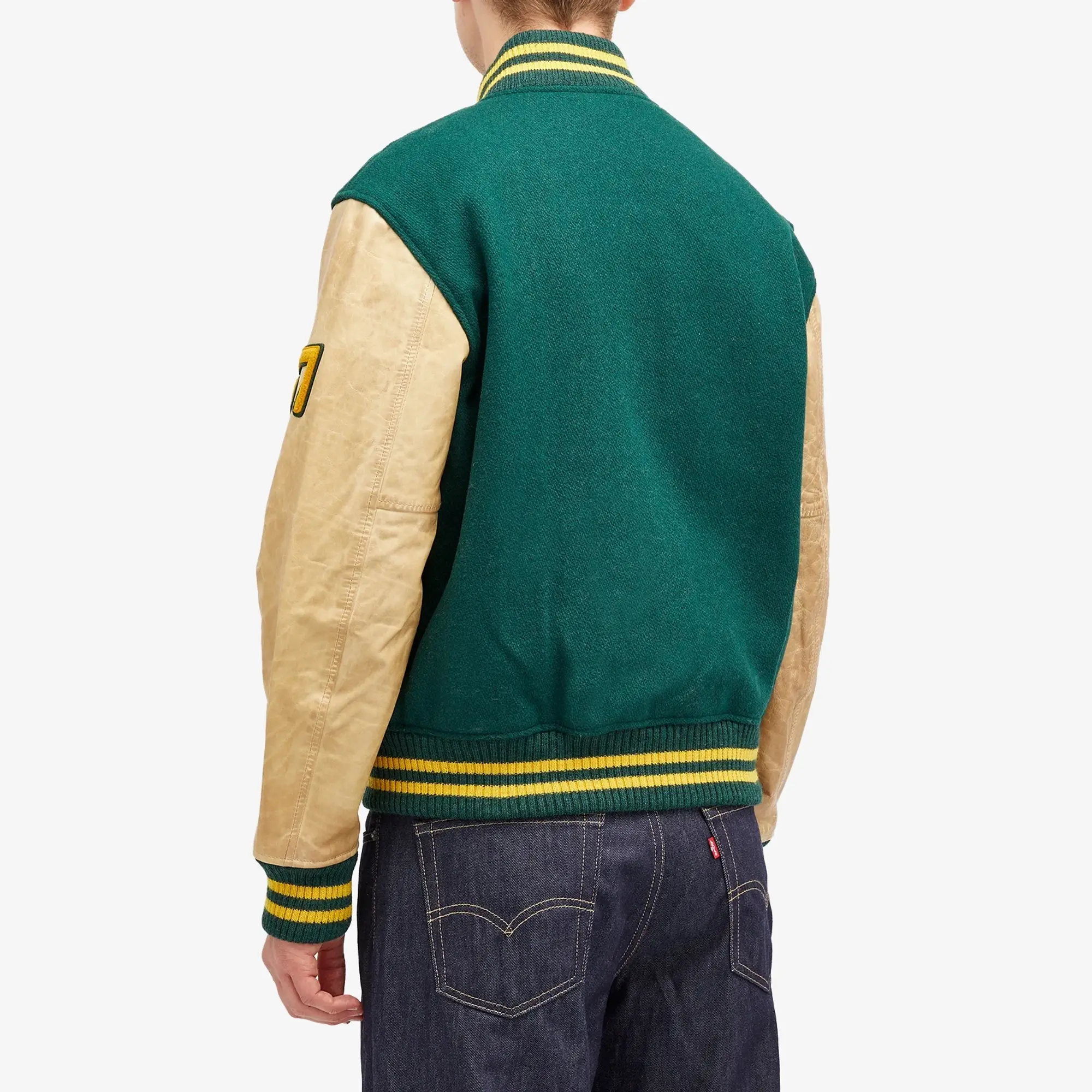 Polo Ralph Lauren Men's Lined Varsity Jacket Moss Agate