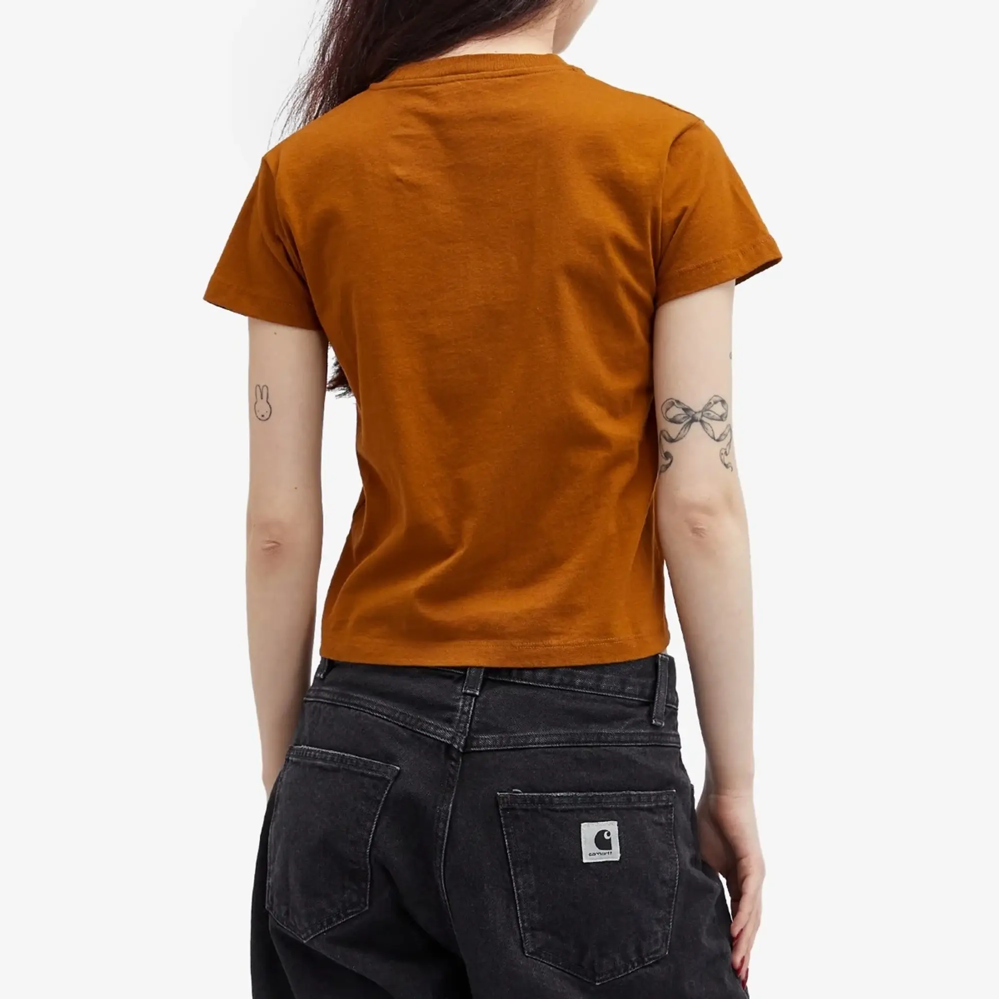 Aries Women's Baby Fit J'Adoro Diamante T-Shirt Brown