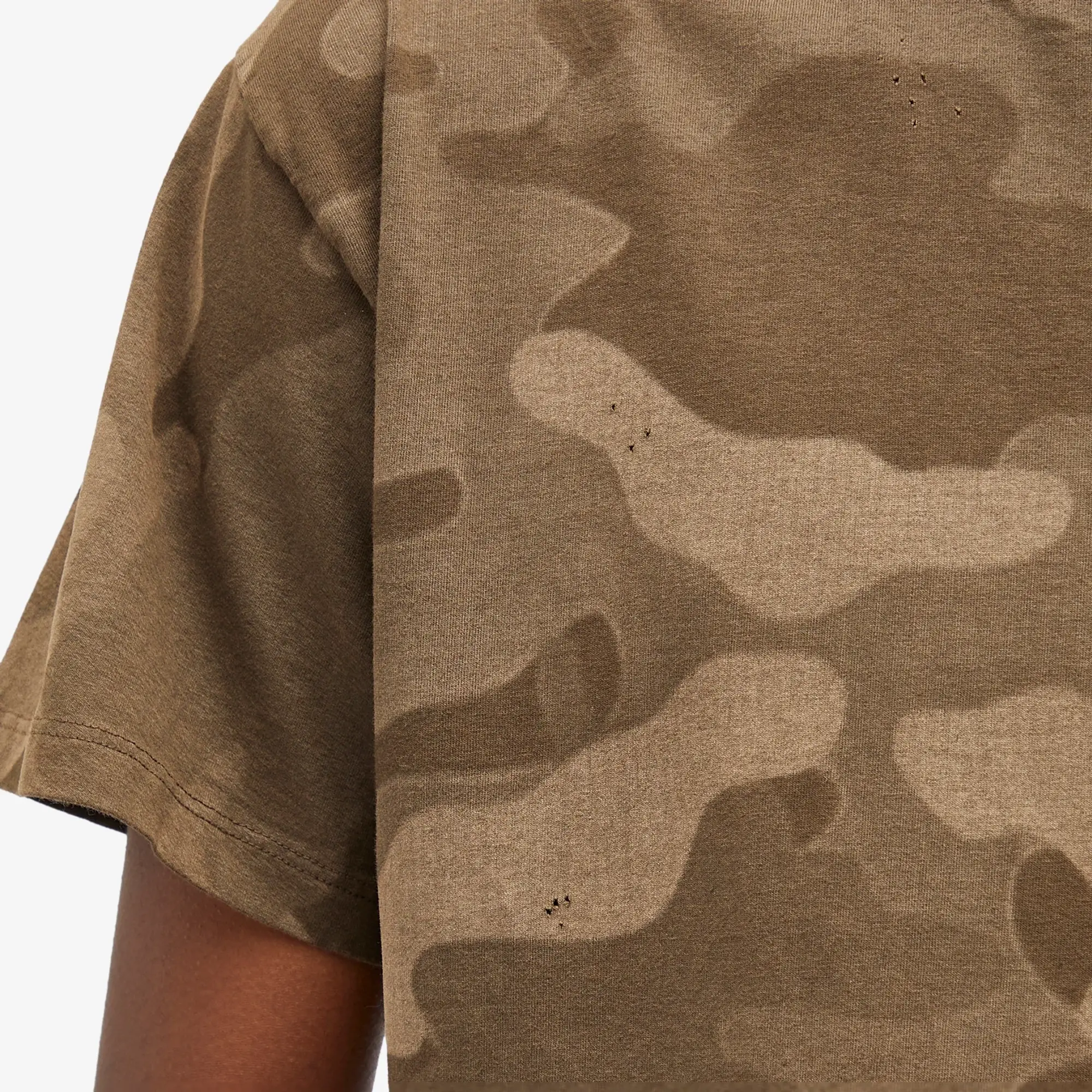 Aries Men's Aged Camo Temple T-Shirt Dark Olive