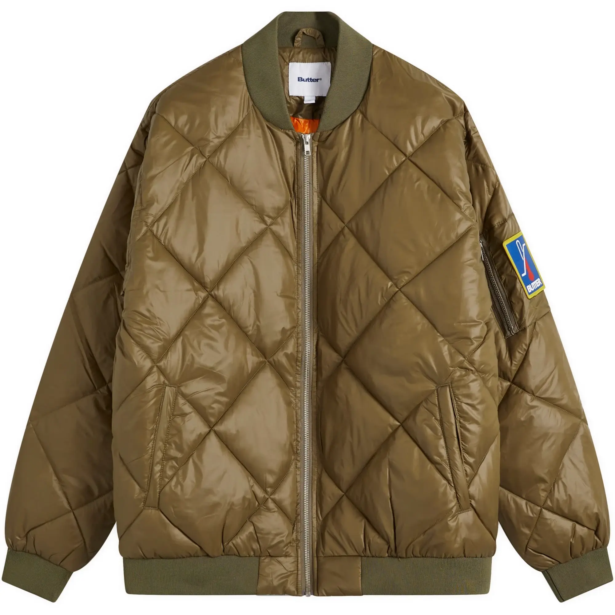 Butter Goods Men's Temperature Bomber Jacket Army