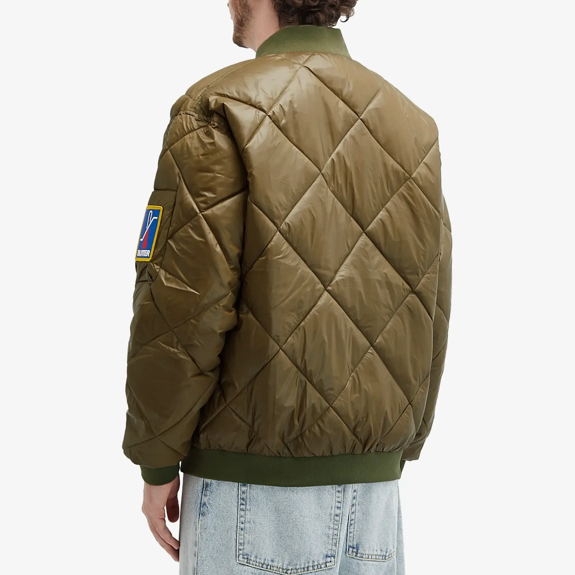 Butter Goods Men's Temperature Bomber Jacket Army