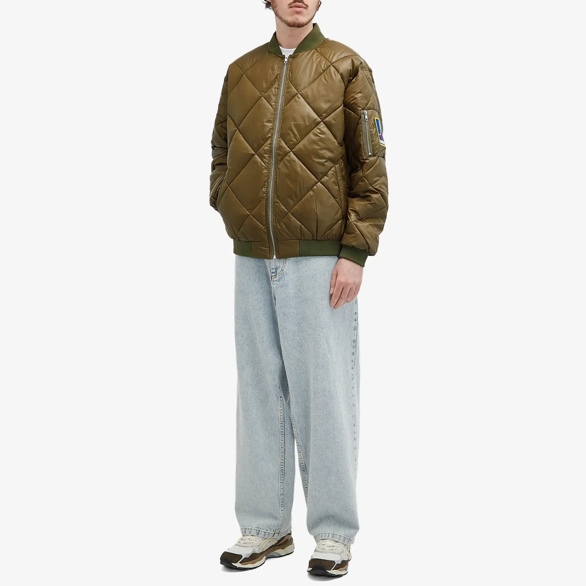 Butter Goods Men's Temperature Bomber Jacket Army