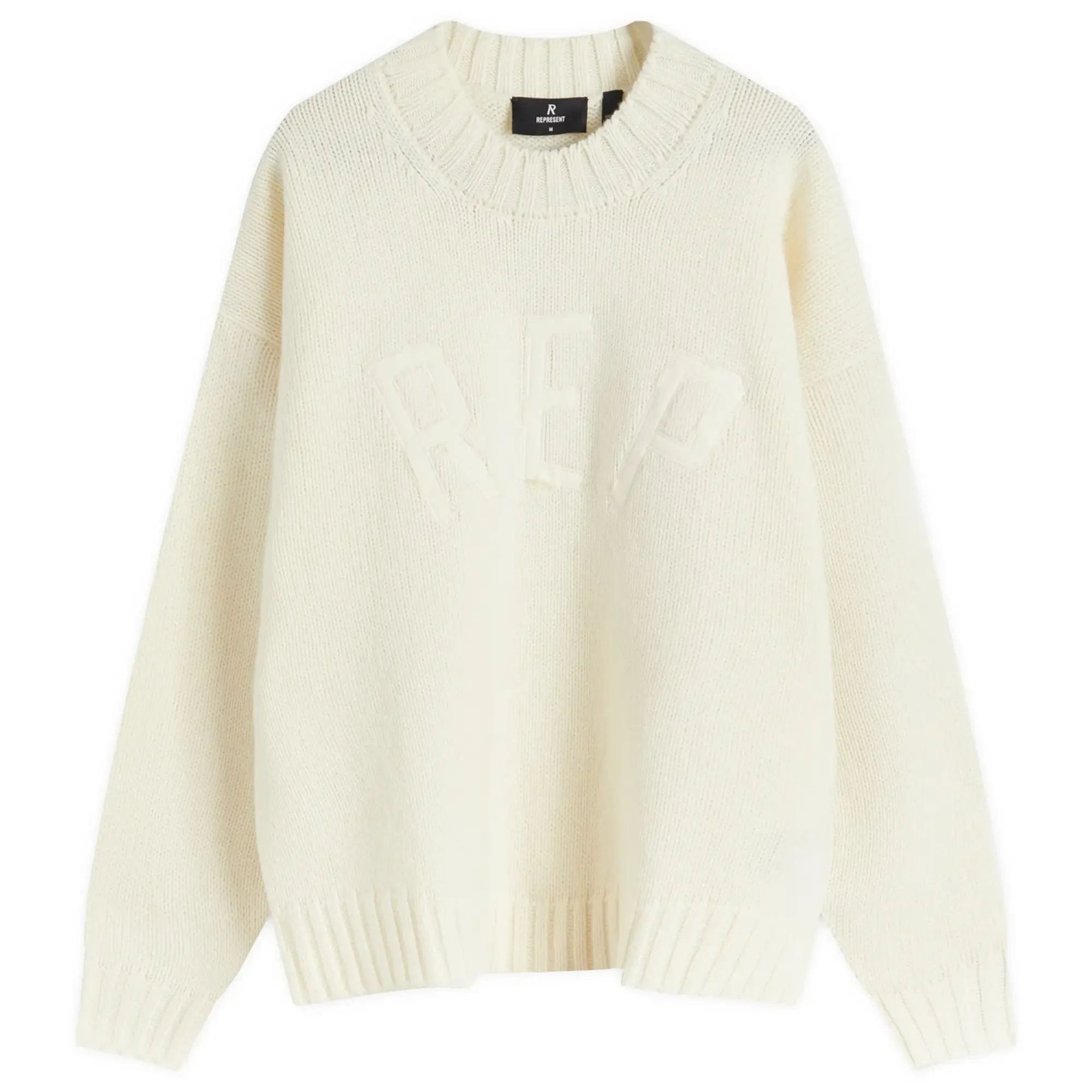 Represent Men's Rep Knit Jumper Oat