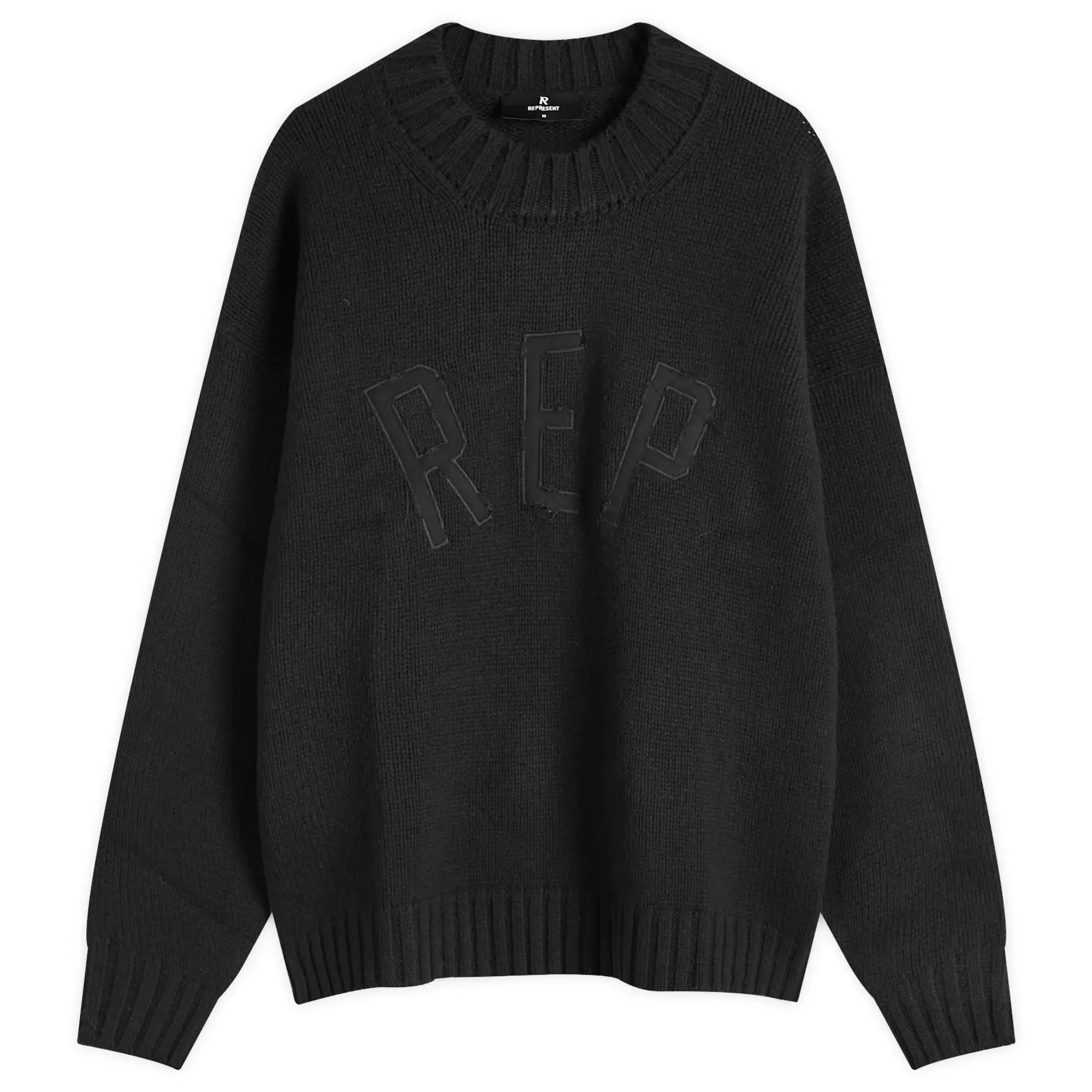 Represent Men's Rep Knit Jumper Black
