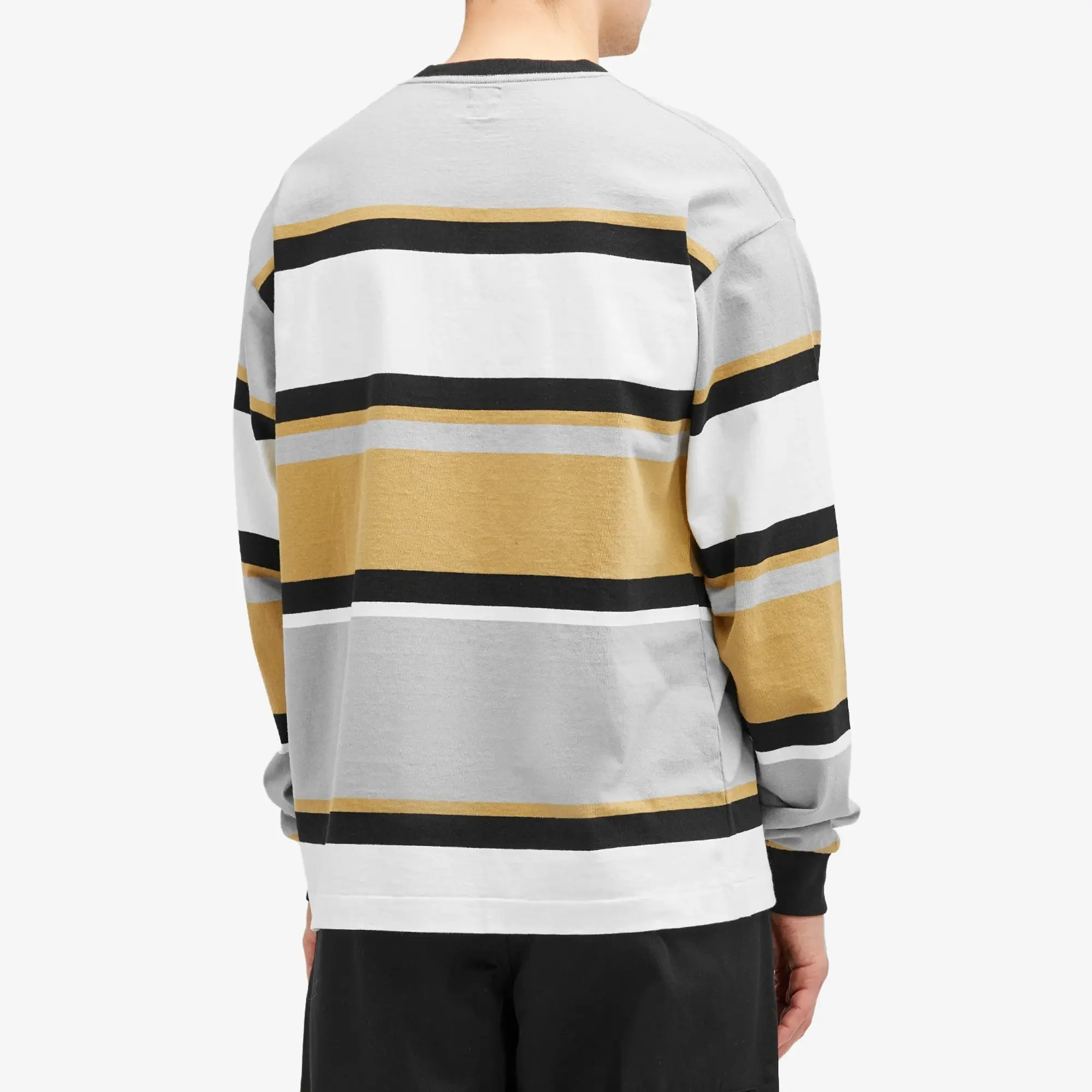 Human Made Men's border l/s t-shirt Brown