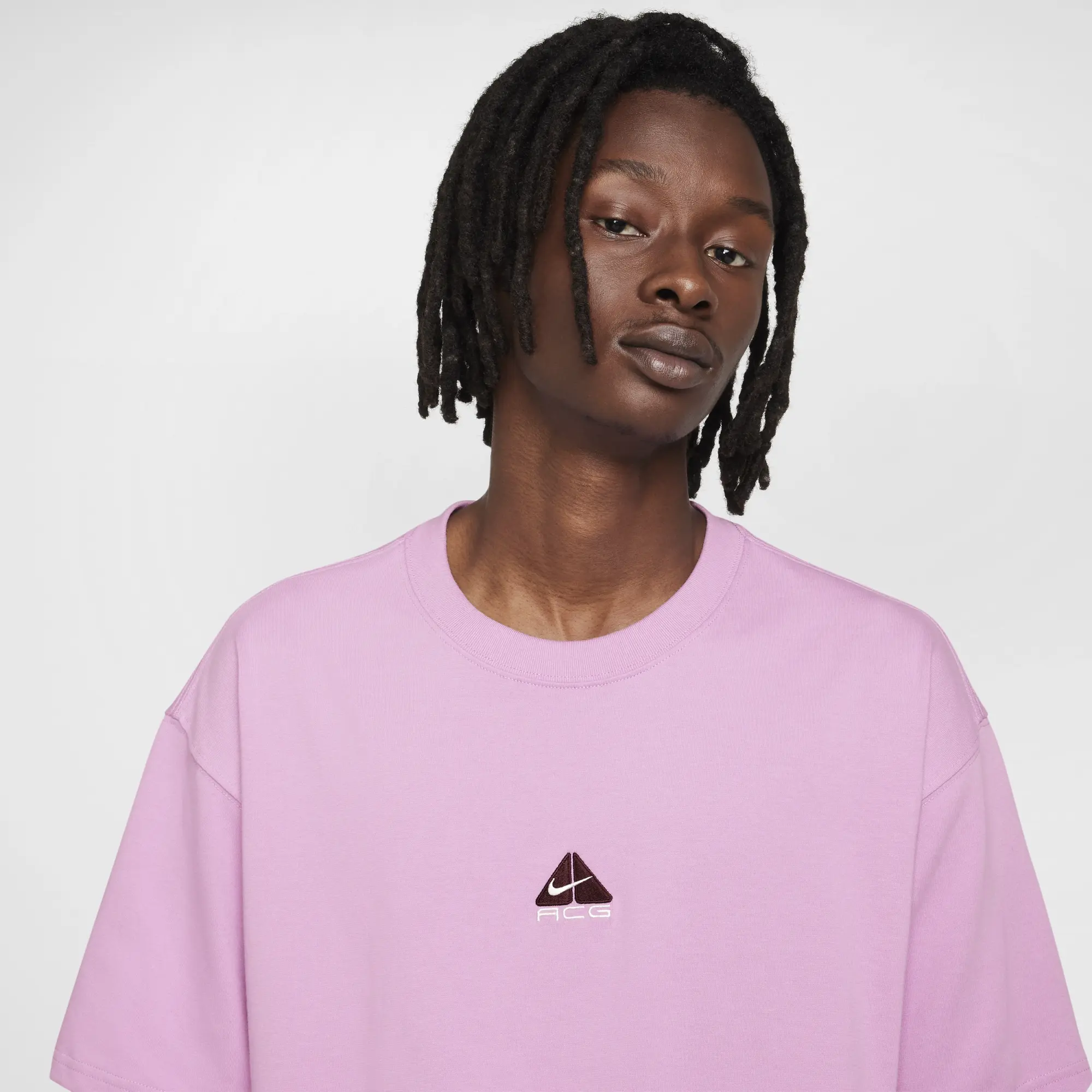 Nike ACG Men's T-Shirt - Pink - Recycled Polyester/Organic Cotton