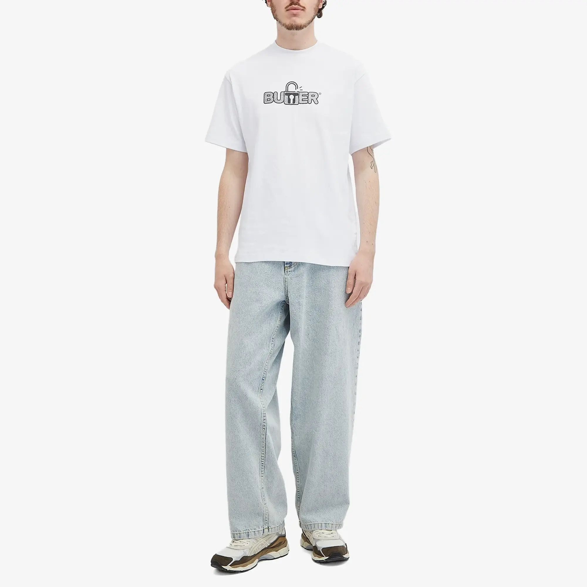 Butter Goods Lock Tee - White