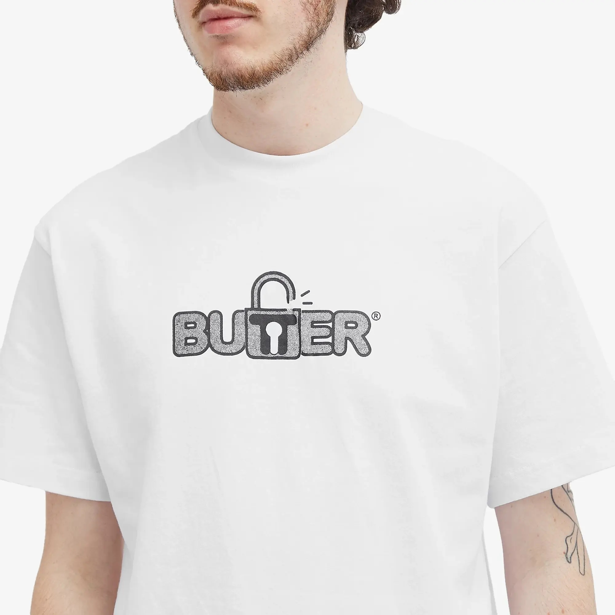 Butter Goods Lock Tee - White