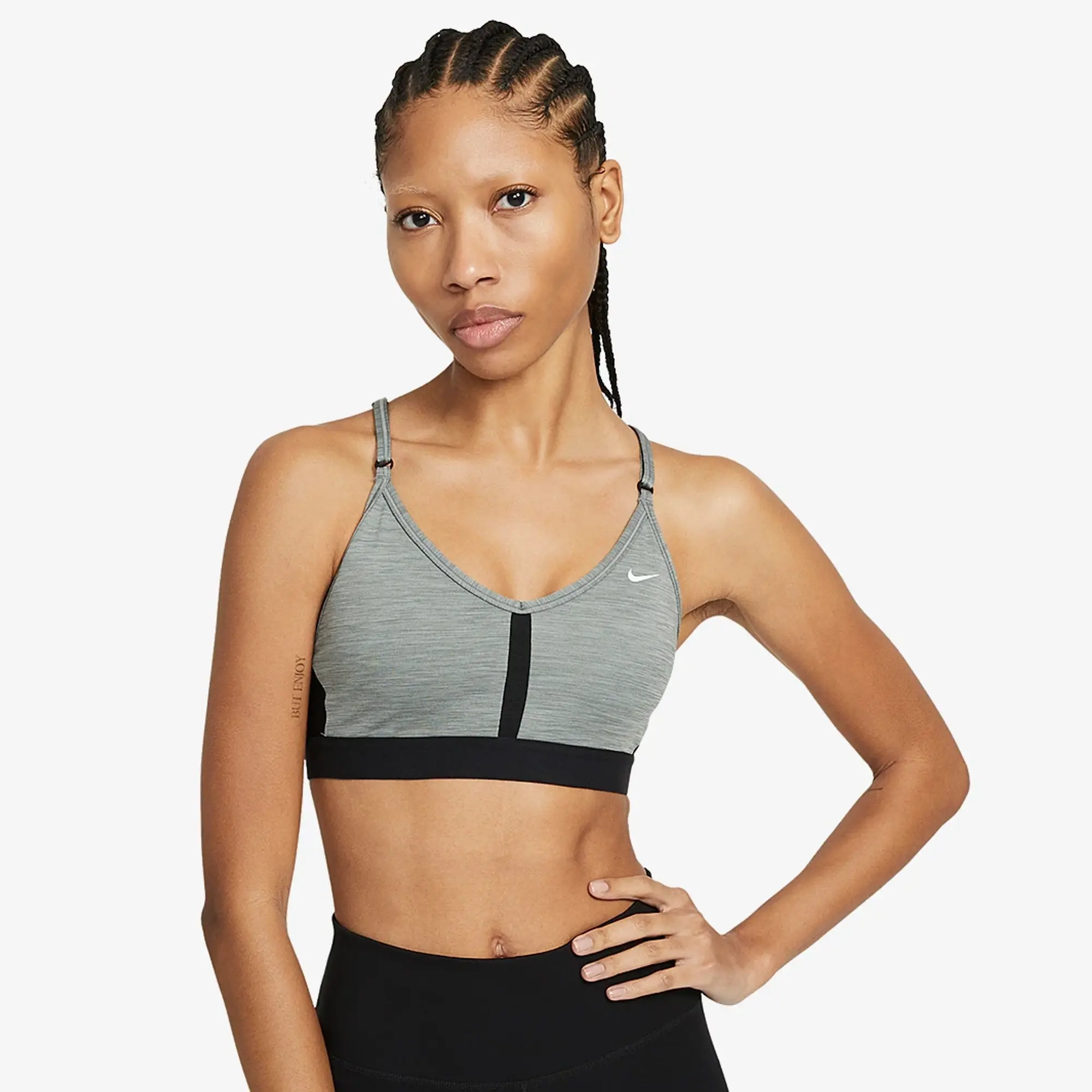 Nike Womens Light Support Padded V Neck Sports Bra