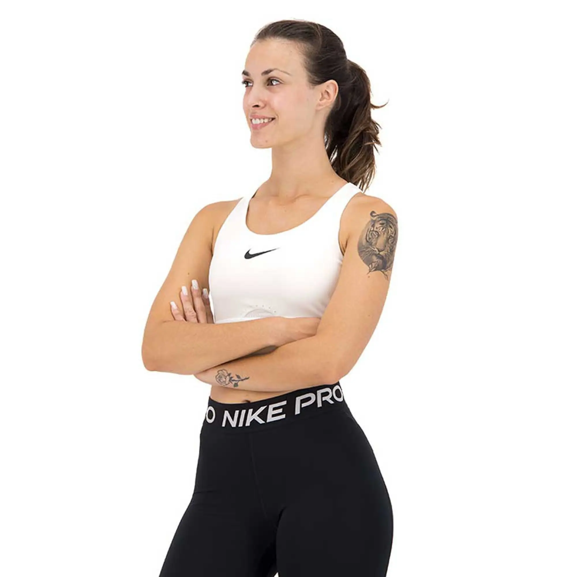 Nike Womens Dri FIT Swoosh Sports Bra