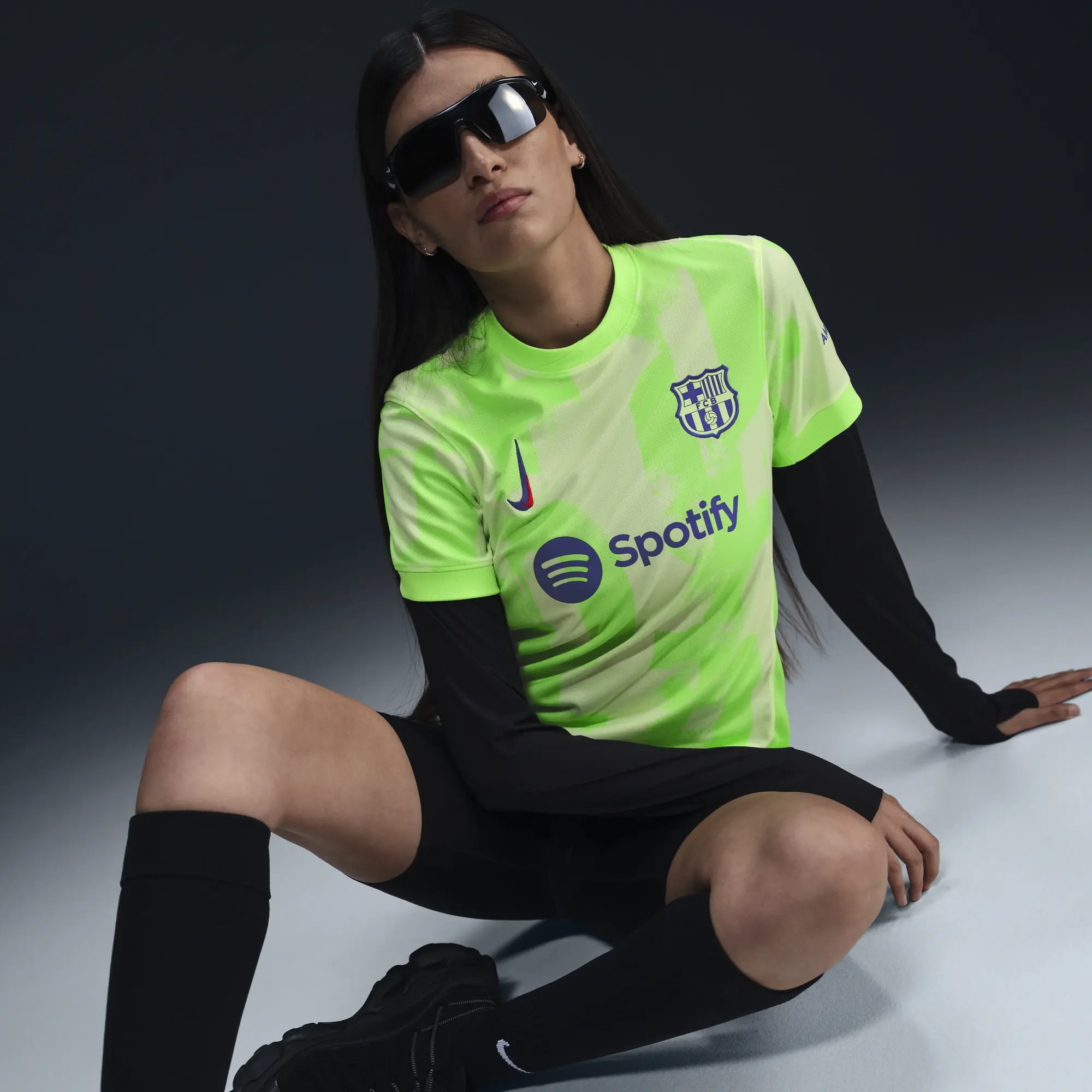 Nike FC Barcelona 24 25 Womens Dri FIT SS Stadium Third Shirt