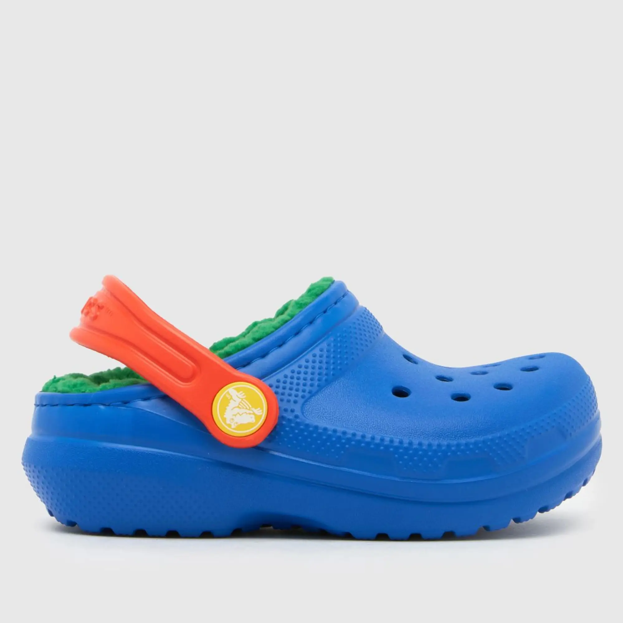 Crocs | Kids | Toddler Classic Lined | Clogs | Blue Bolt / Multi | C6