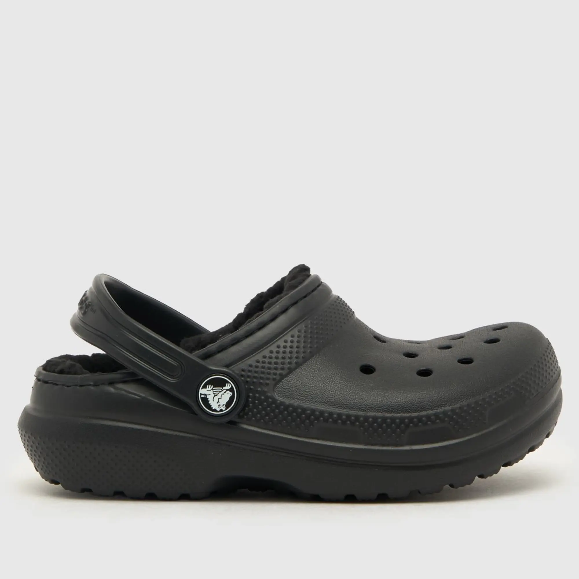 Crocs | Kids | Classic Lined | Clogs | Black / Black | J6