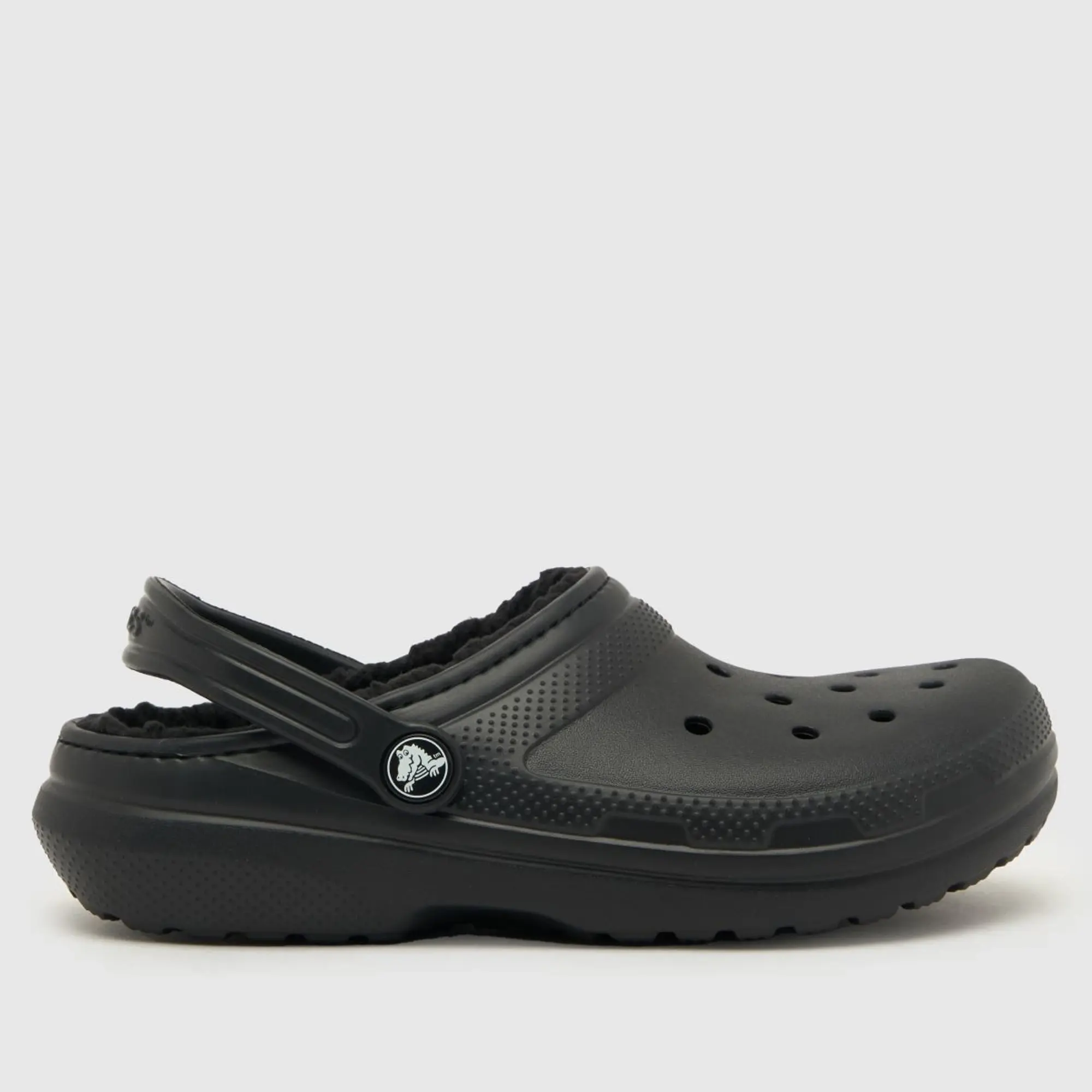 Crocs | Kids | Classic Lined | Clogs | Black / Black | J6