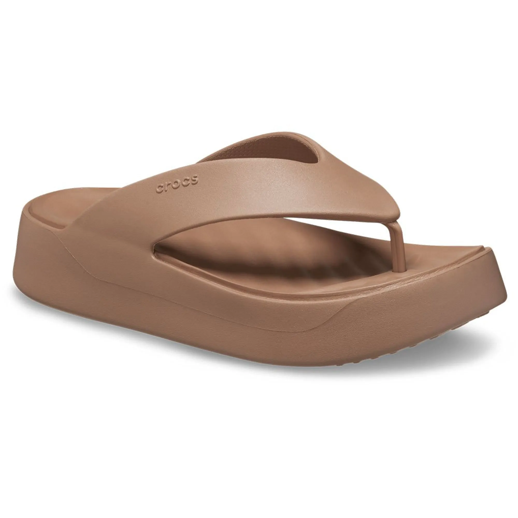 Crocs | Women | Getaway Platform | Flips | Latte | 8