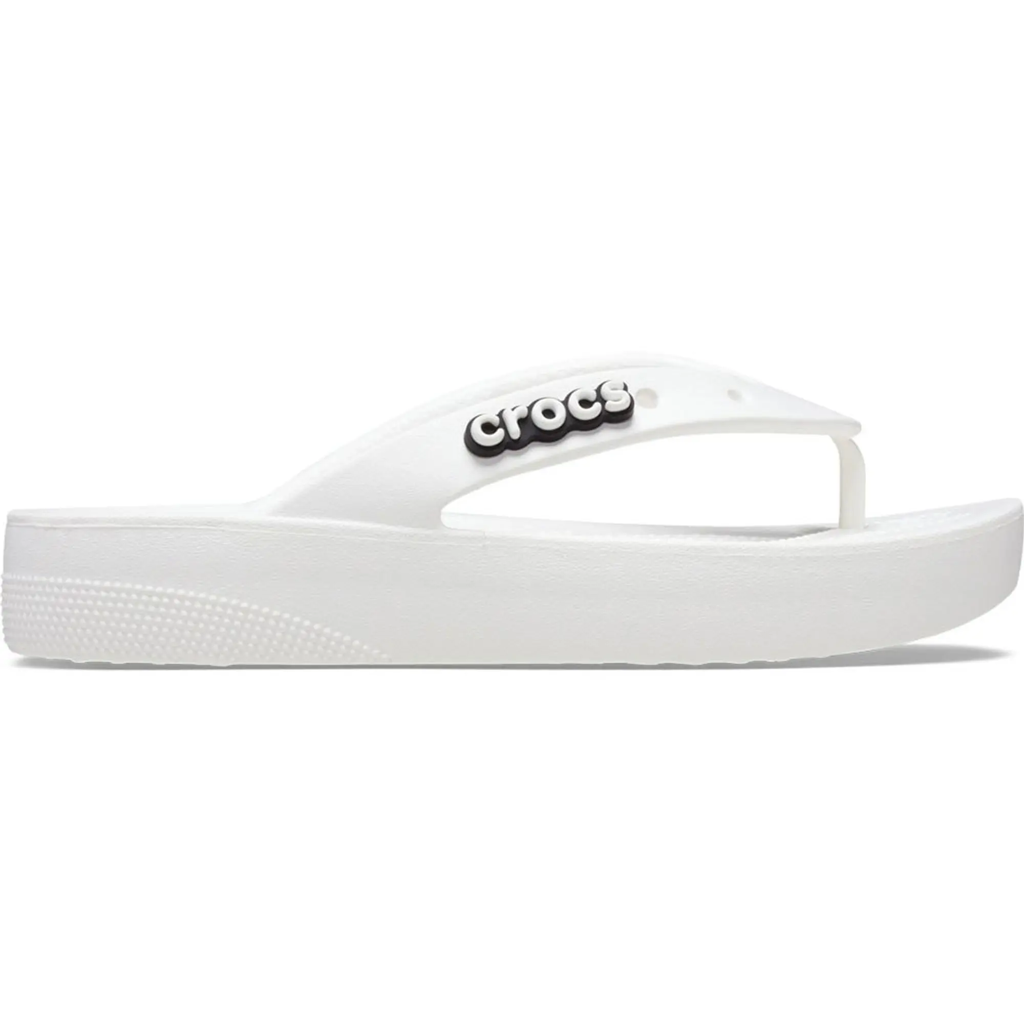 Crocs | Women | Classic Platform | Flips | White | 9