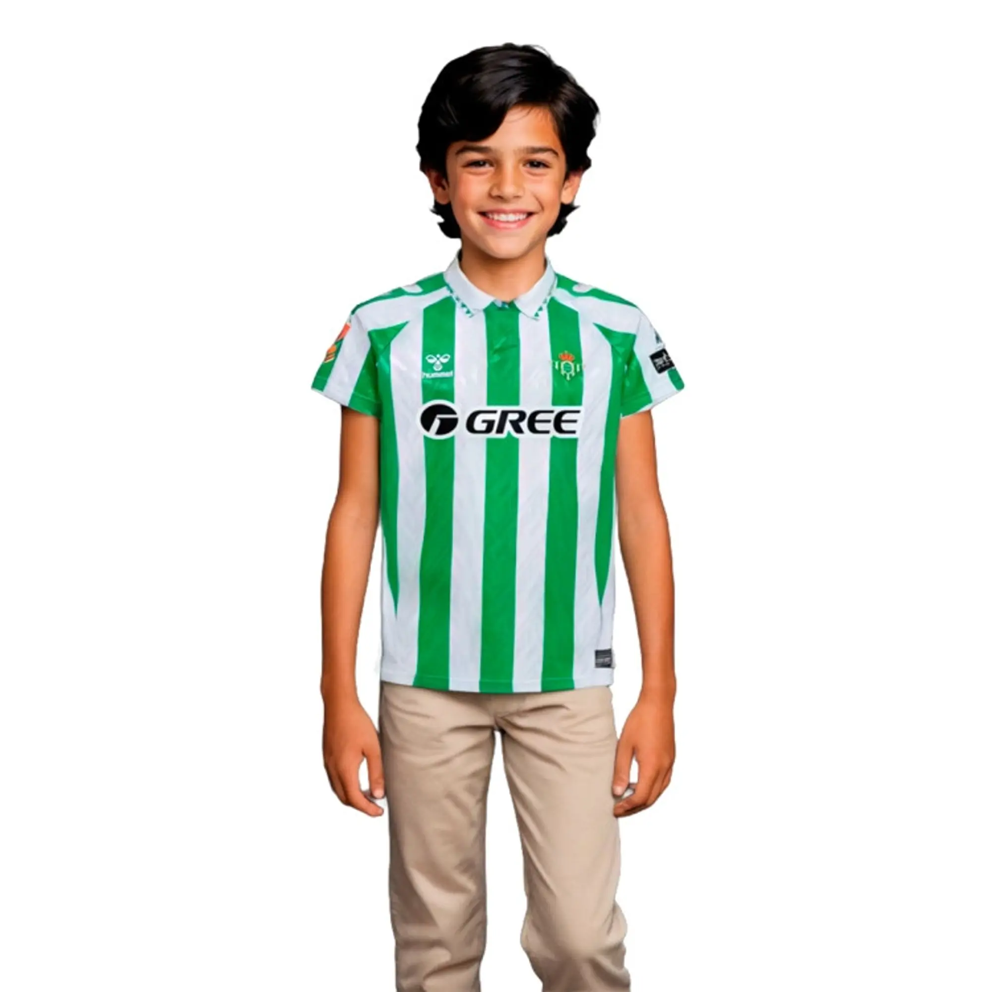 Hummel Real Betis Kids SS Home Shirt 2024/25