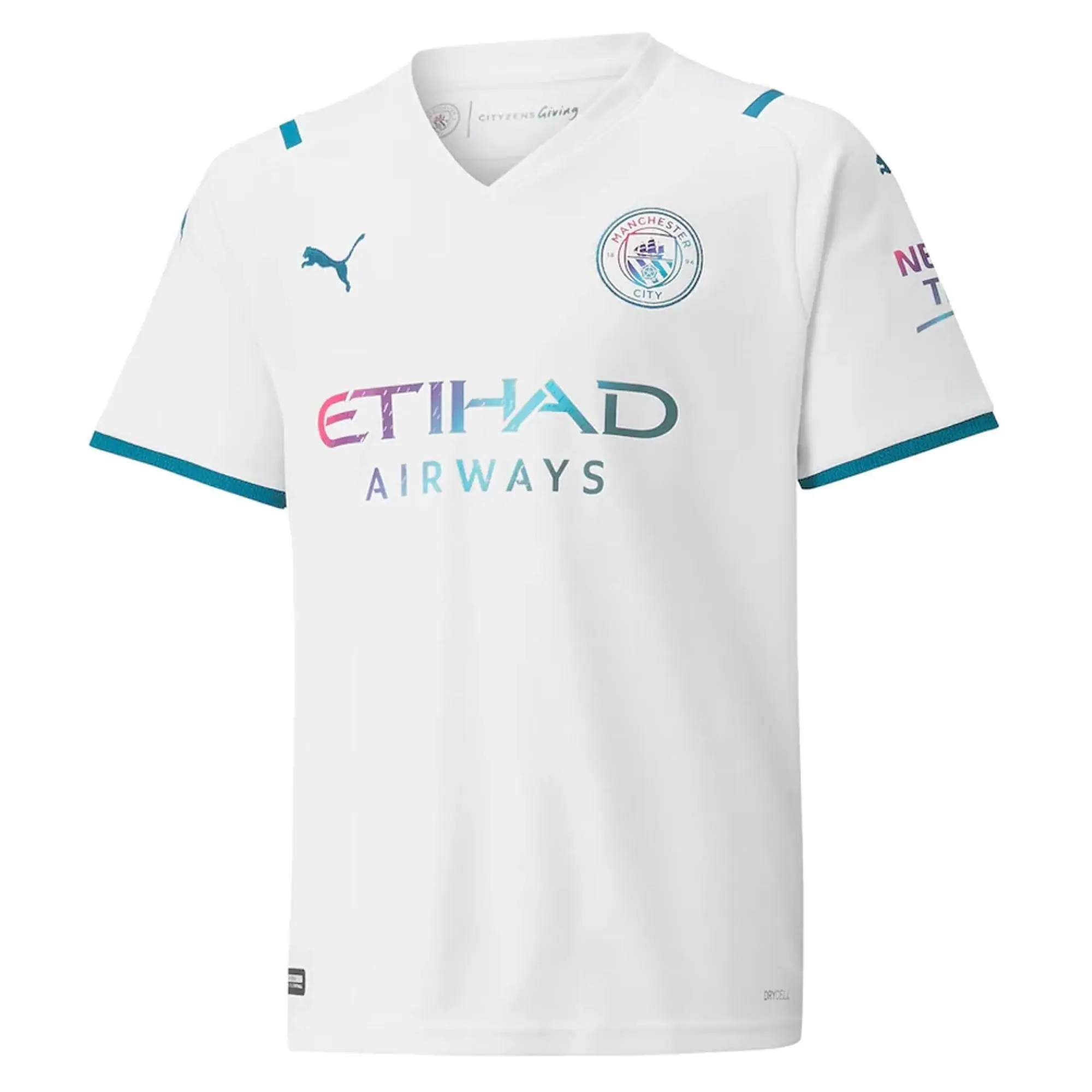 Puma Manchester City Kids SS Away Shirt 2021/22