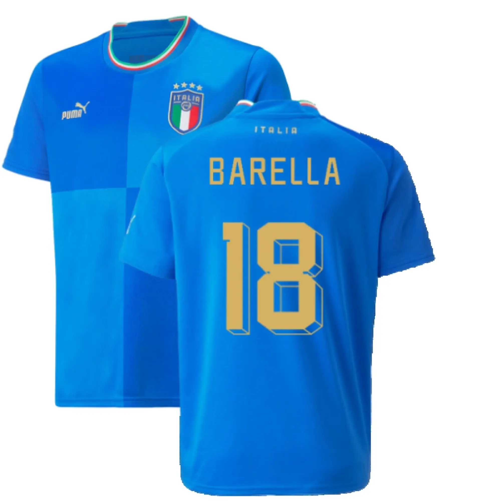 Puma Italy Kids SS Home Shirt 2022