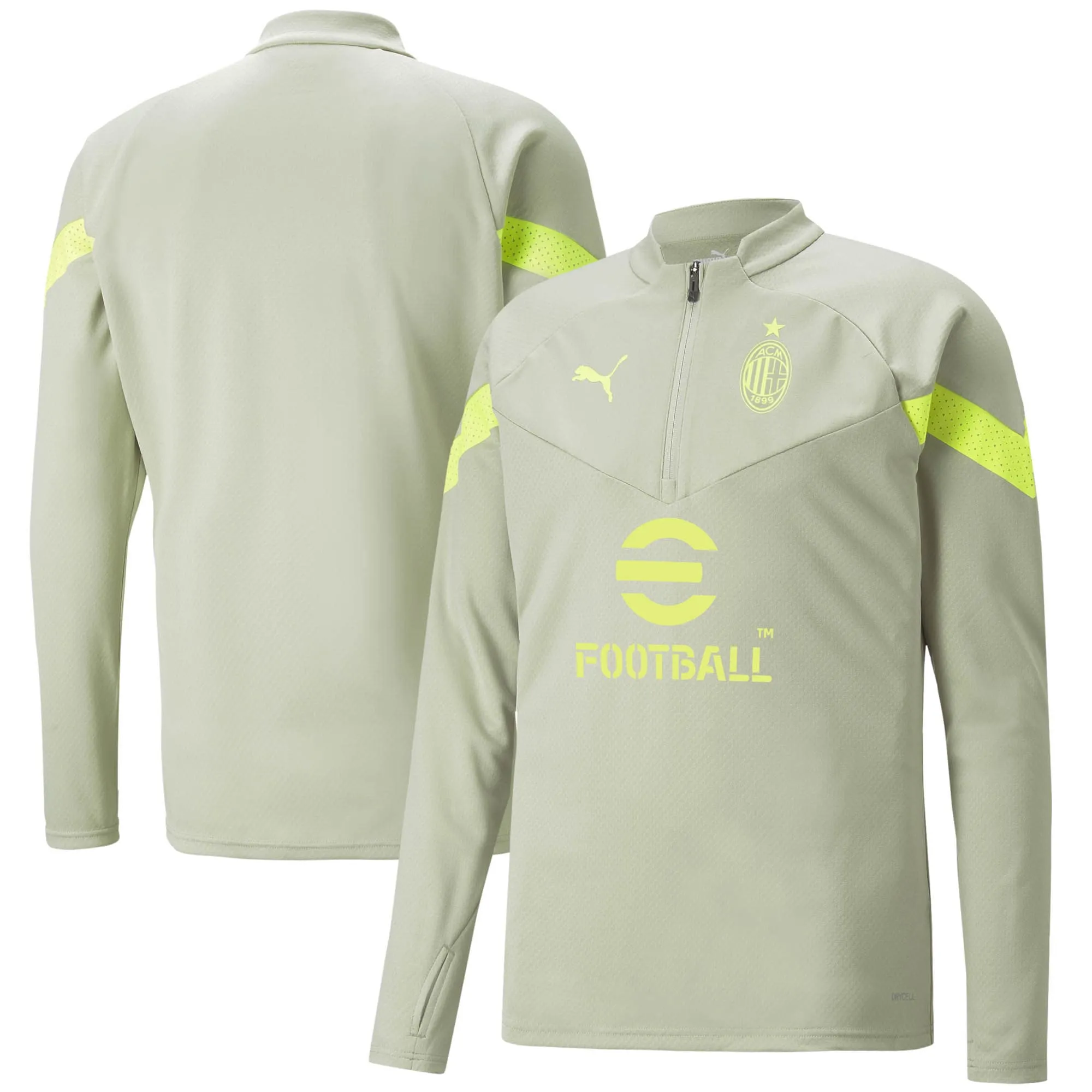 AC Milan Half Zip Training Top (Spring Moss) 2022-2023 Men's Green Size: Extra Large Made By: Puma
