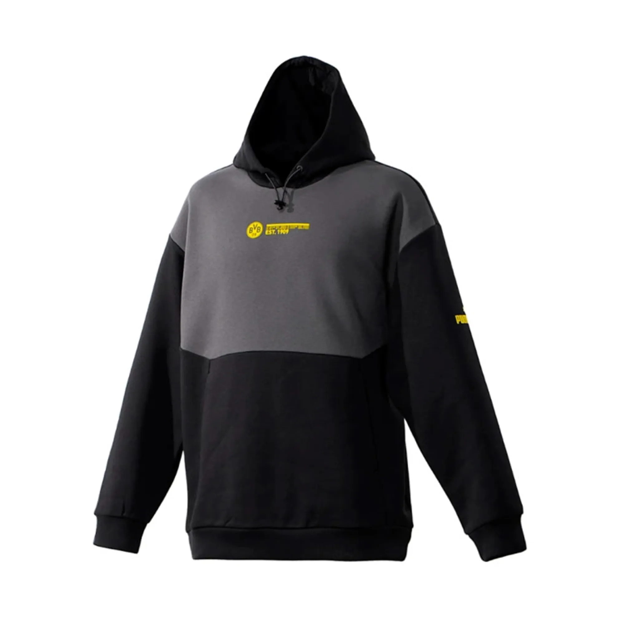 Borussia Dortmund FtblCulture Hoody (Grey) 2023-2024 Men's Made By: Puma