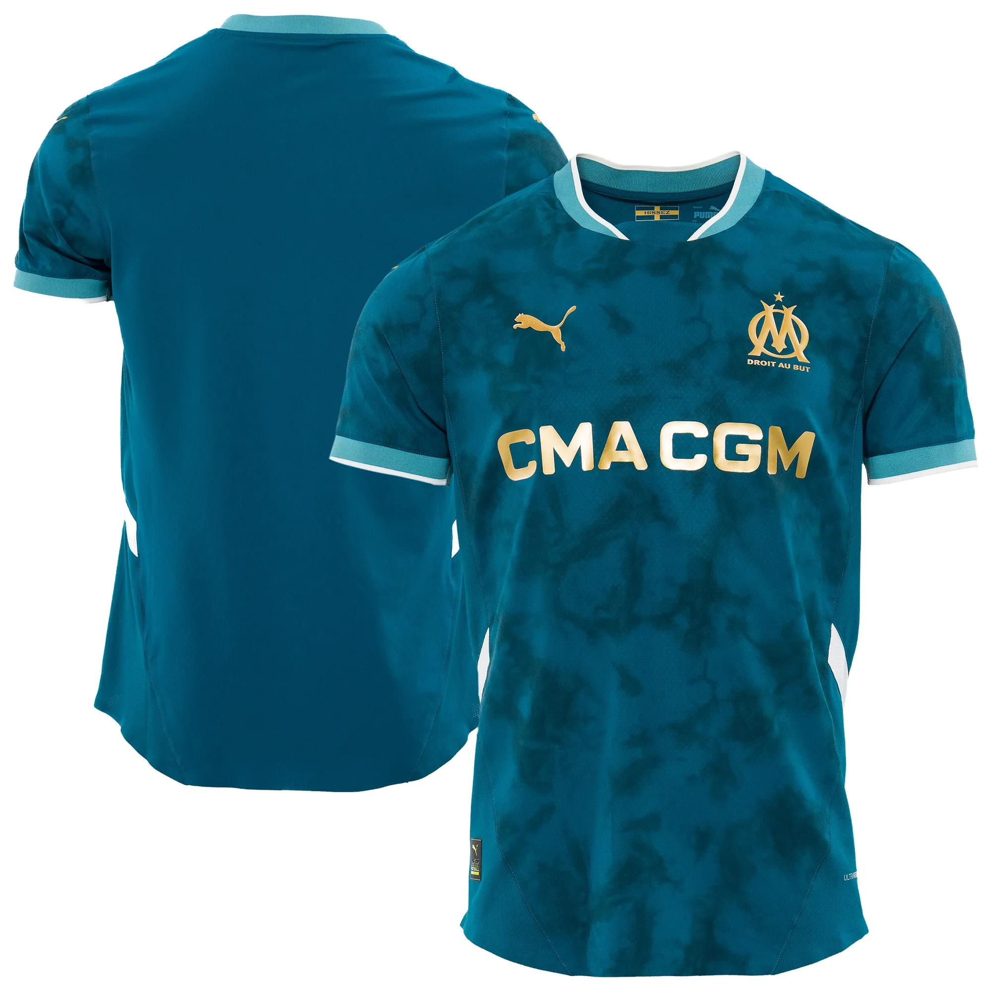 Puma Marseille Mens SS Player Issue Away Shirt 2024/25