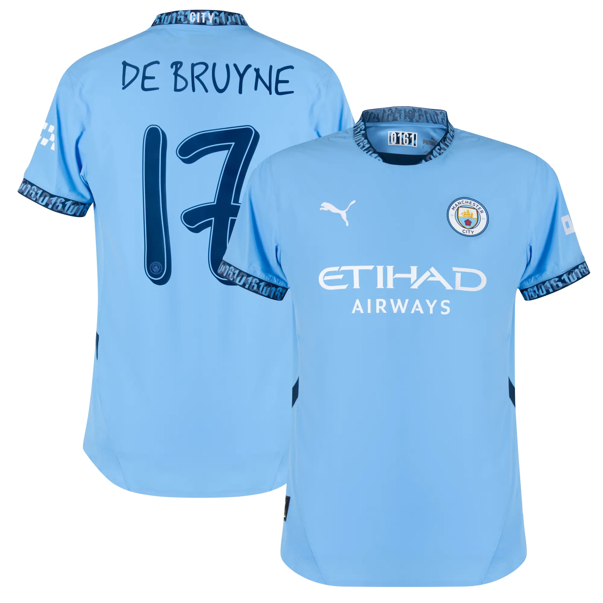 Puma Manchester City Mens SS Player Issue Home Shirt 2024/25