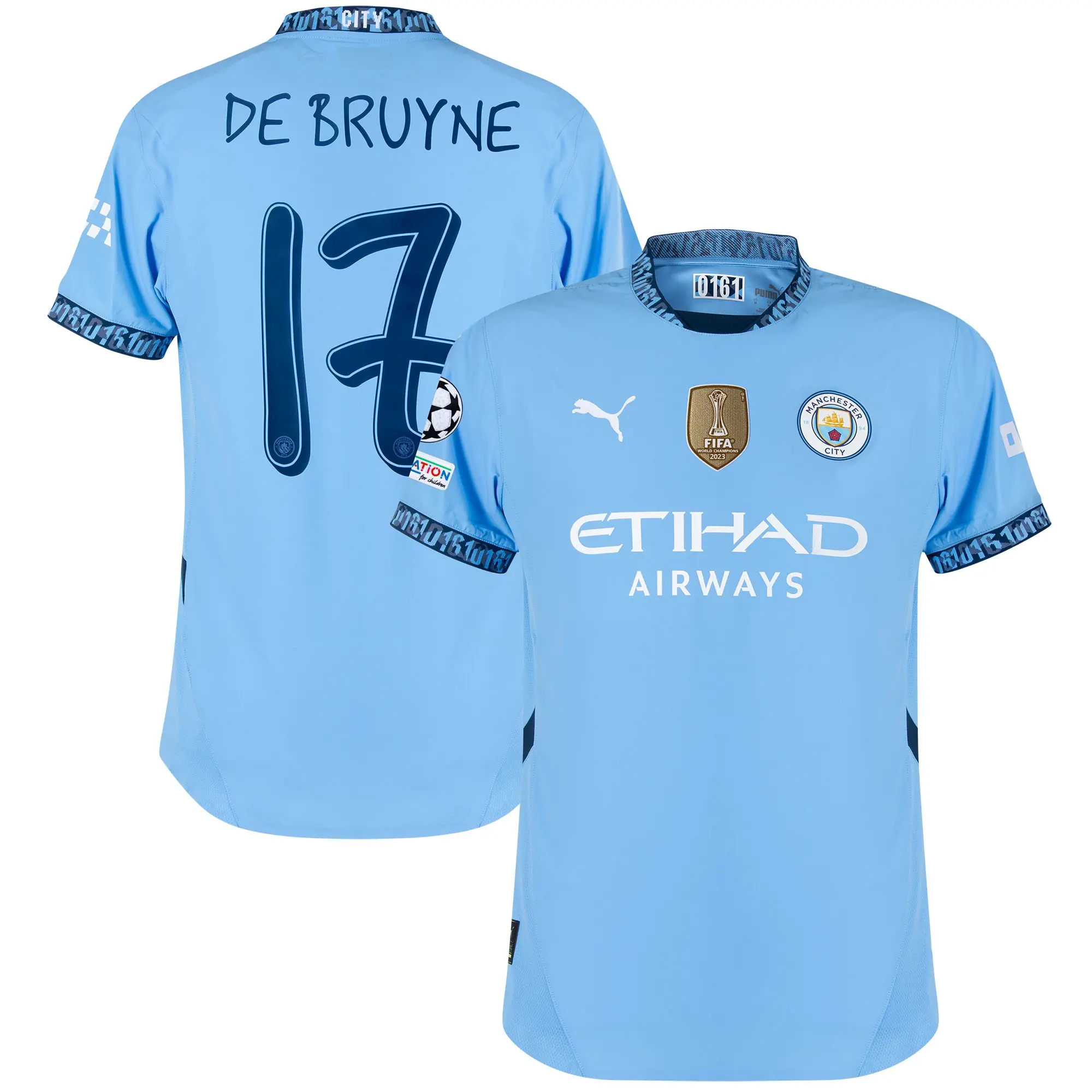Puma Manchester City Mens SS Player Issue Home Shirt 2024/25