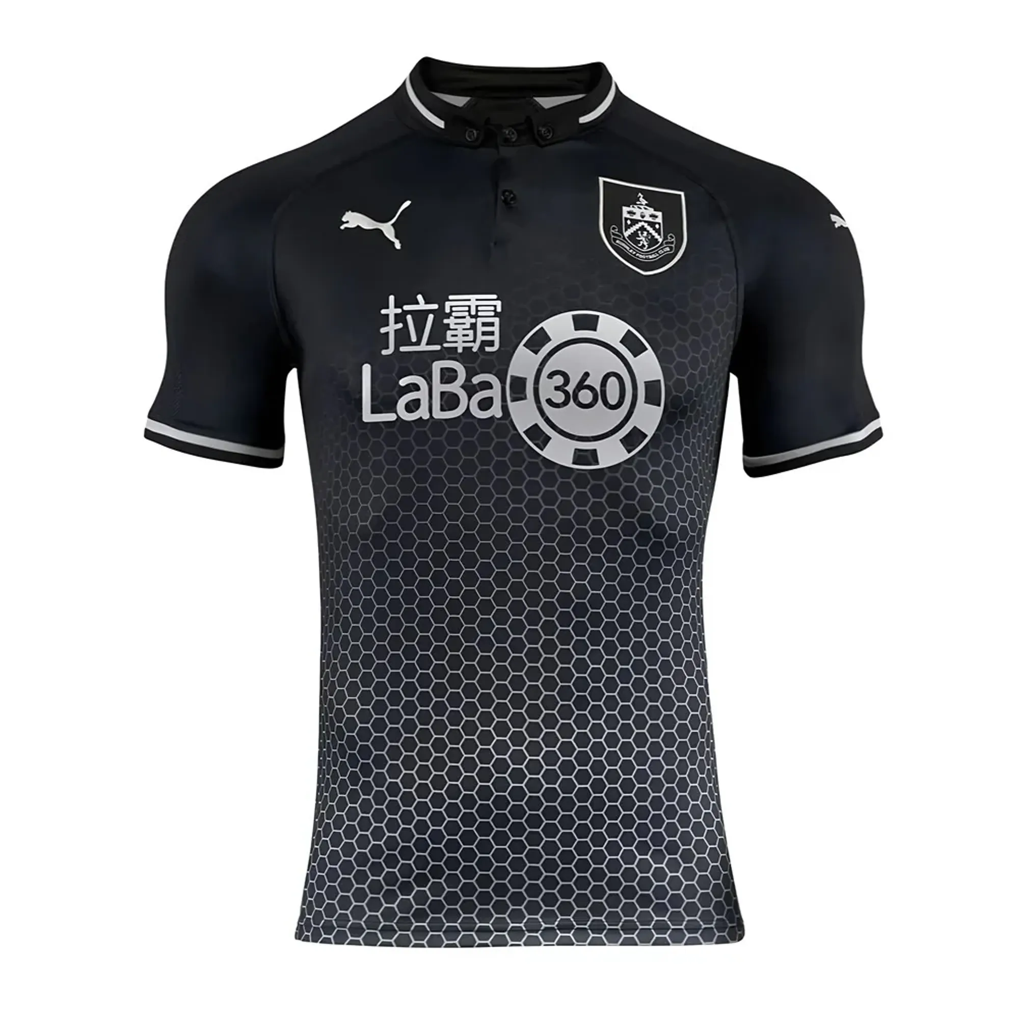 Burnley 2018-19 Away Shirt ((Fair) M) Men's Black Made By: Puma