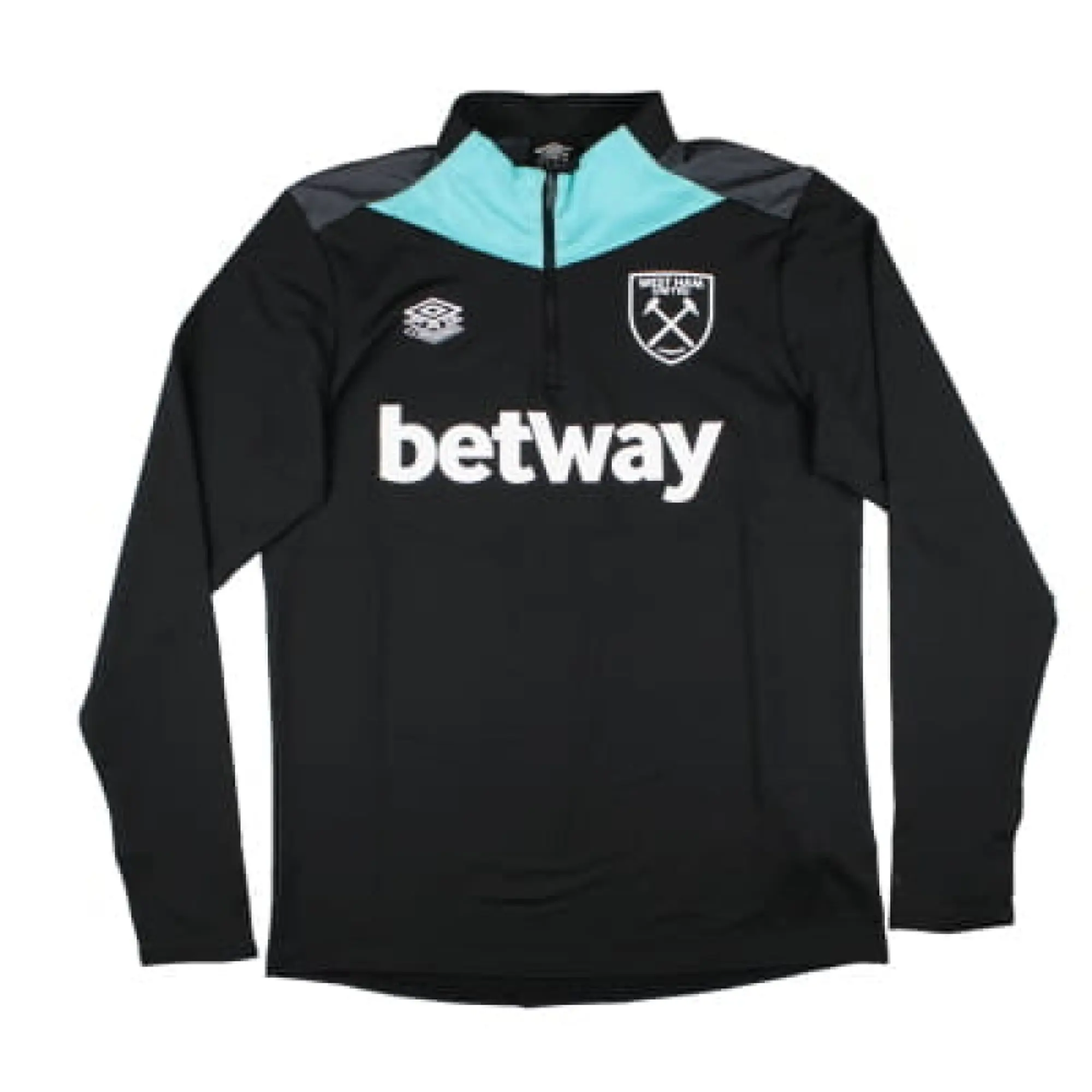 West Ham Mid Layer Top (Black) 2024-2025 Men's Made By: Umbro