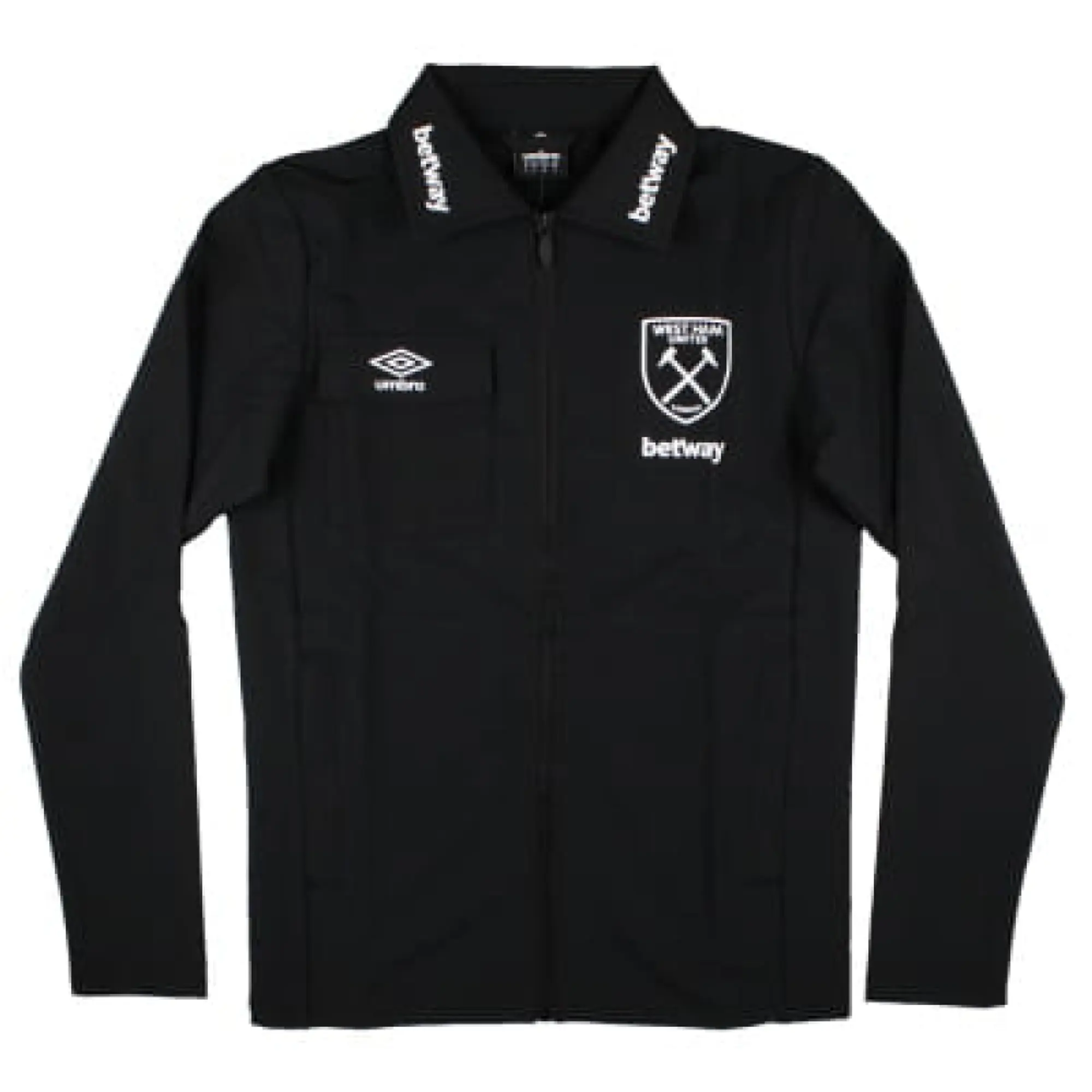 West Ham Presentation Jacket (Black) 2024-2025 Men's Made By: Umbro