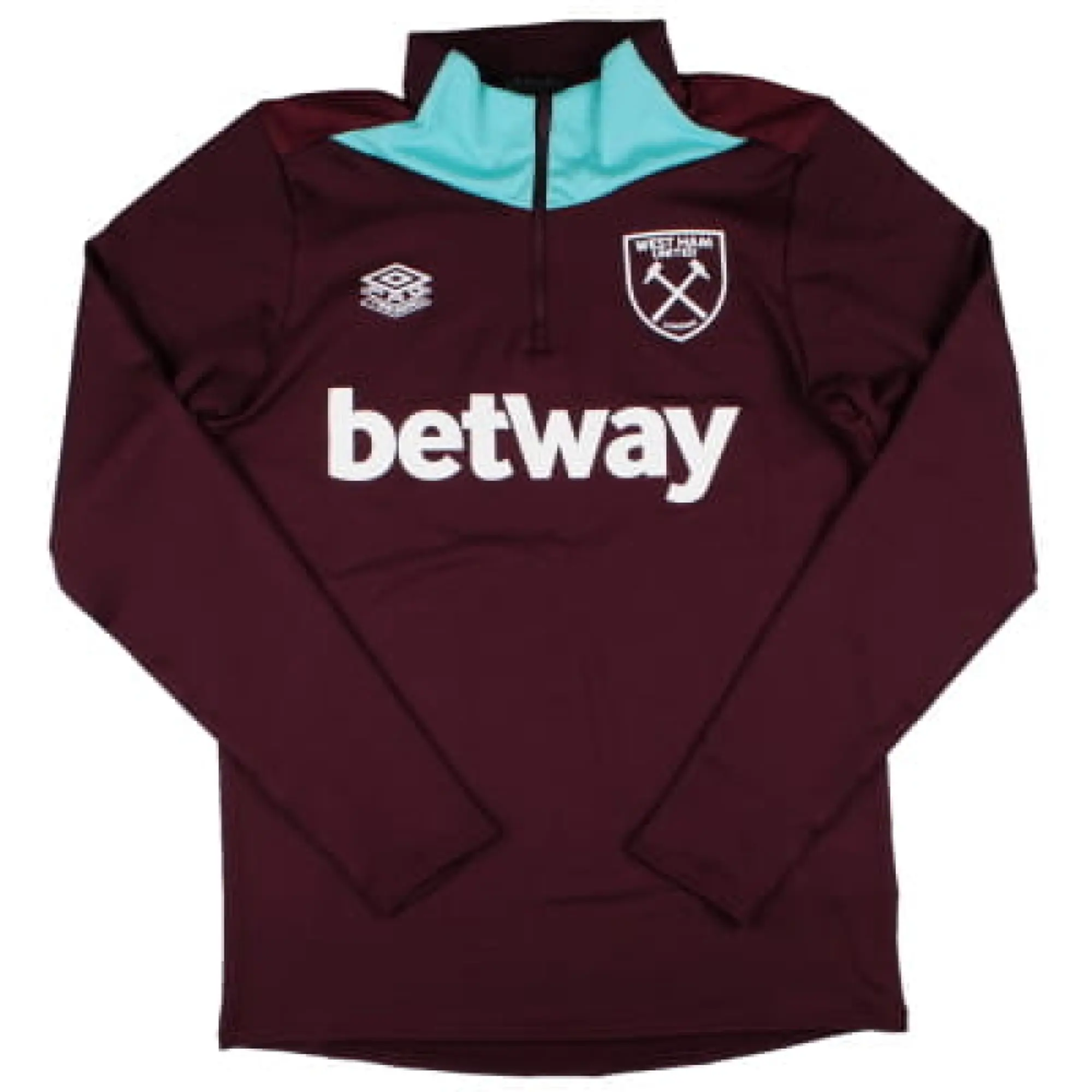 West Ham Mid Layer Top (Wine) 2024-2025 Men's Claret Made By: Umbro