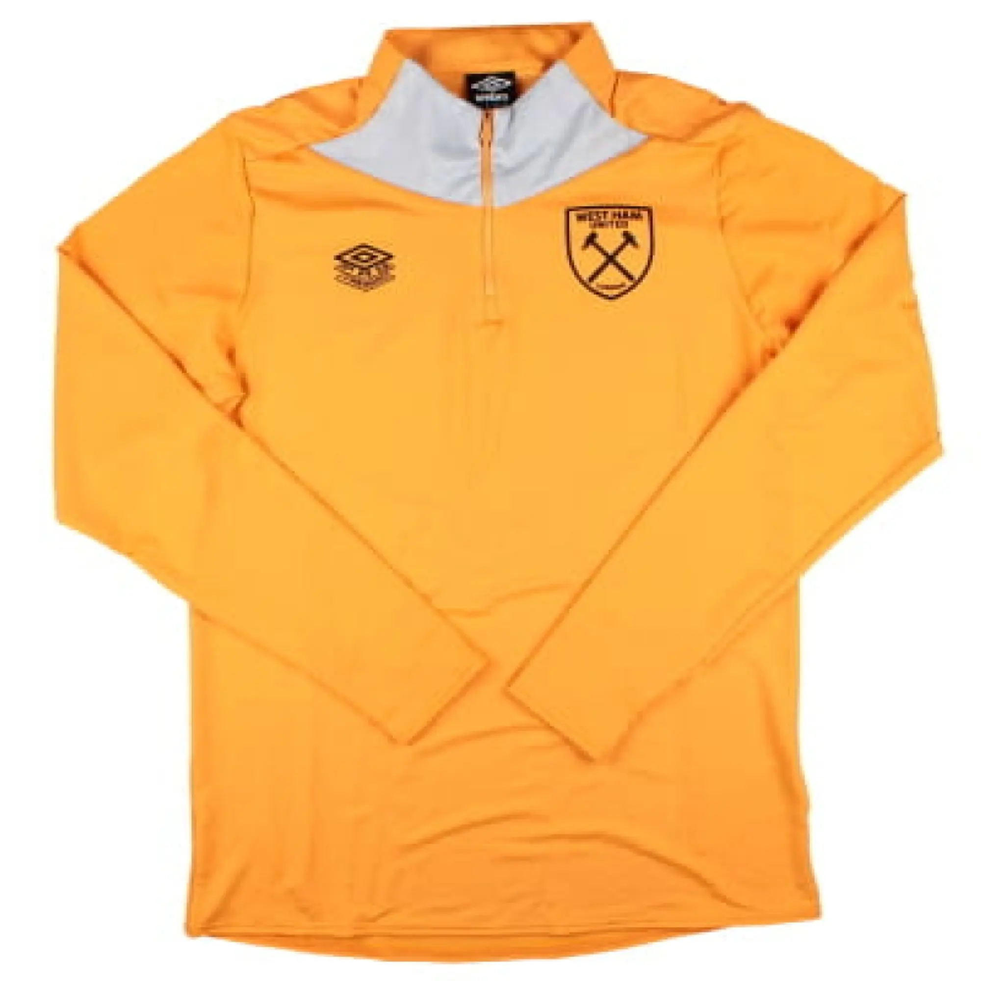 West Ham Mid Layer Top (Blazing Orange) 2024-2025 Men's Made By: Umbro