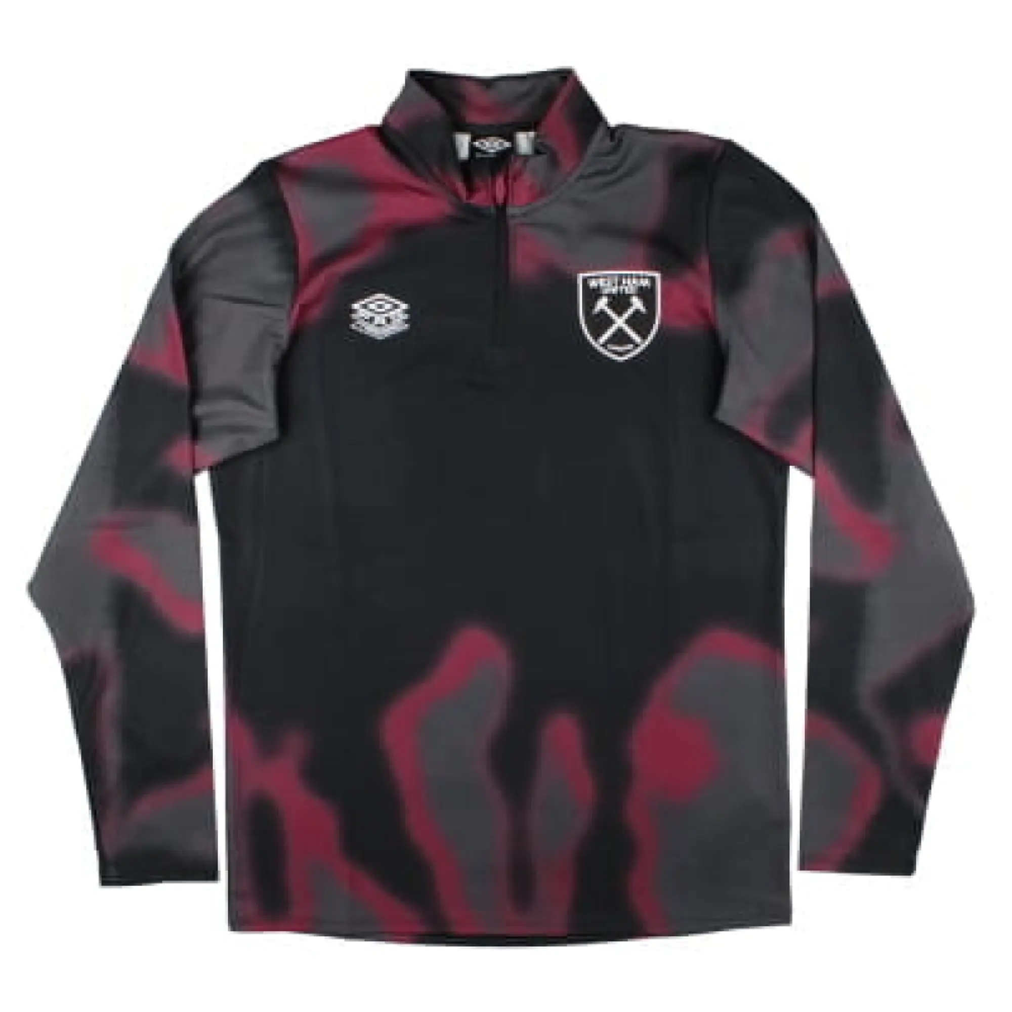 West Ham Warm Up Mid Layer (Black) 2024-2025 Men's Made By: Umbro