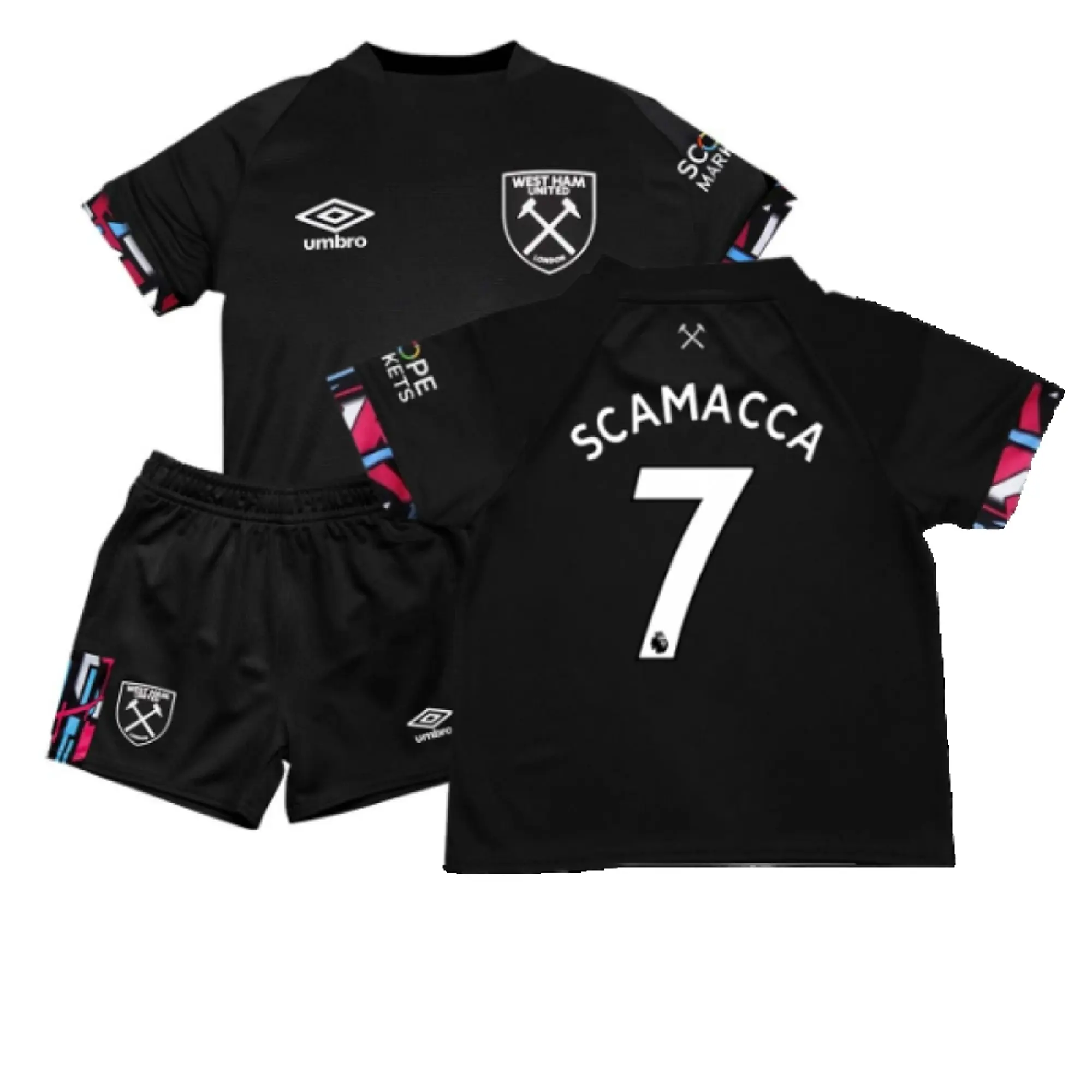 Umbro West Ham United Baby SS Away Mini Kit 2022/23