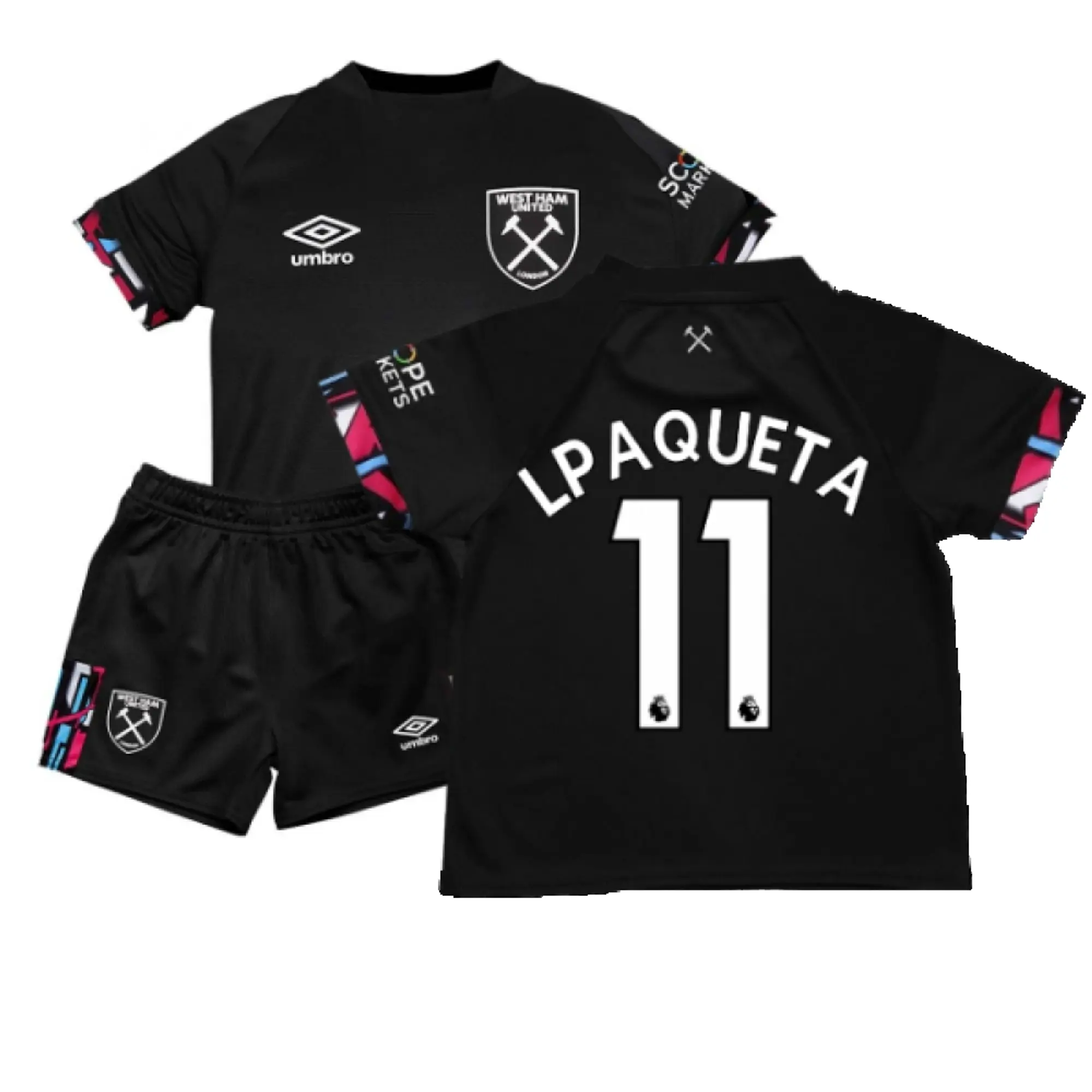 Umbro West Ham United Baby SS Away Mini Kit 2022/23