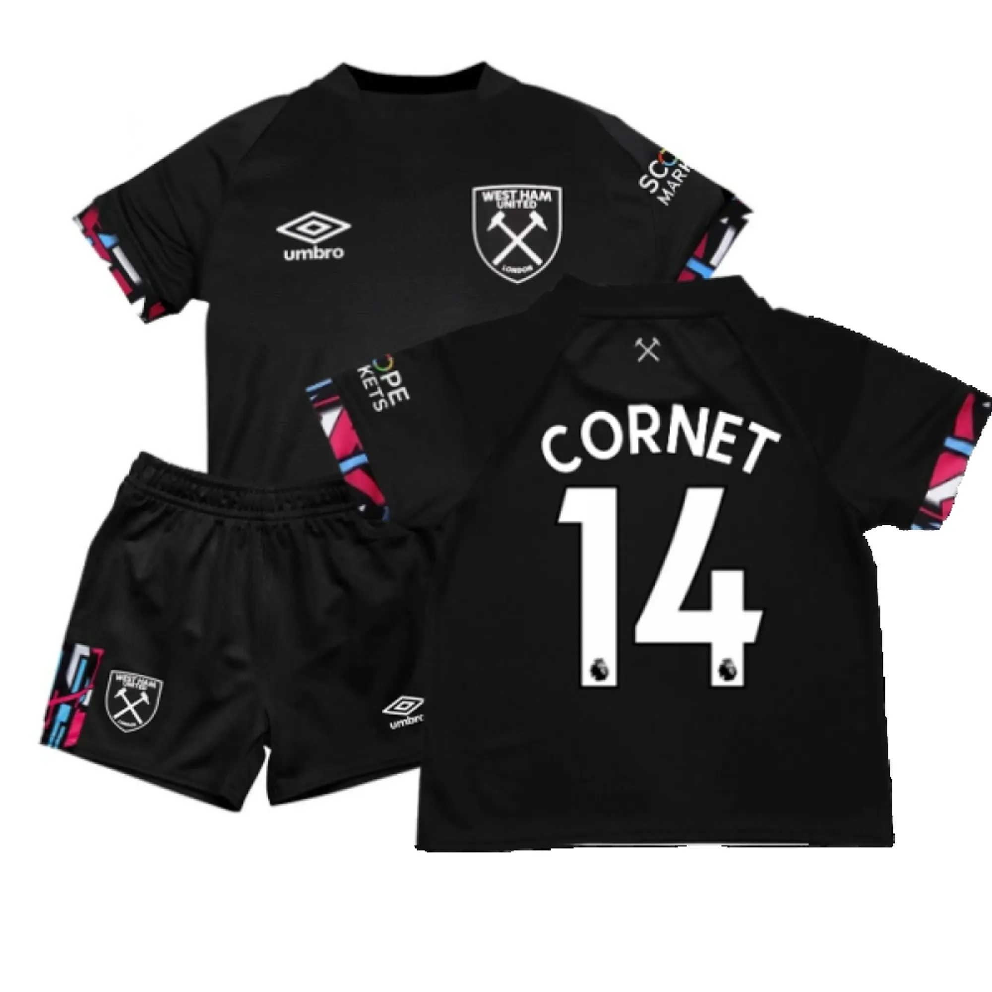 Umbro West Ham United Baby SS Away Mini Kit 2022/23