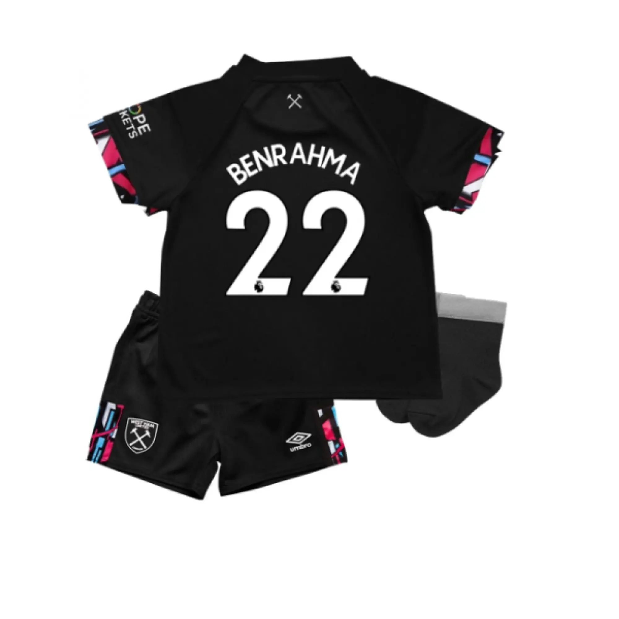 Umbro West Ham United Baby SS Away Mini Kit 2022/23