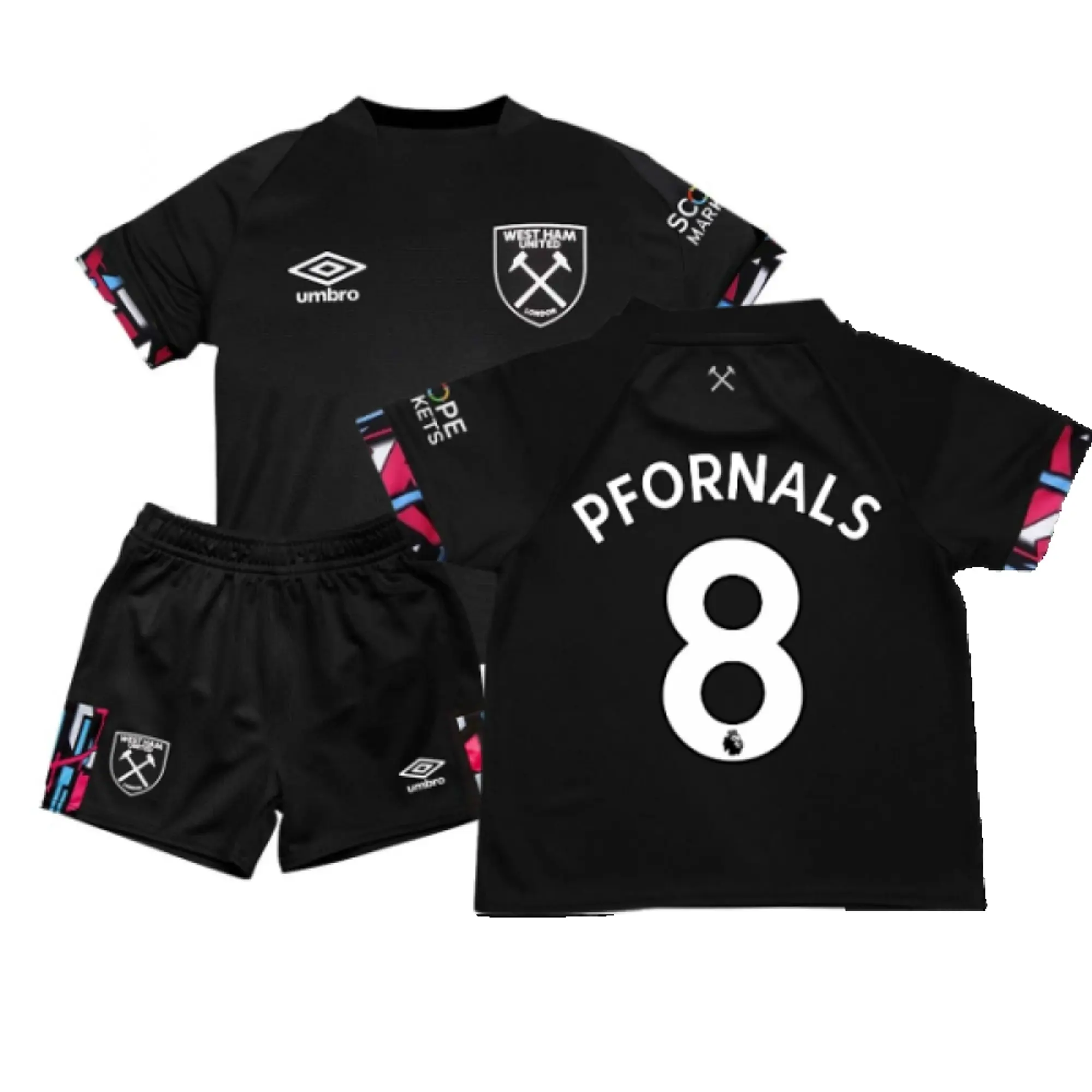 Umbro West Ham United Baby SS Away Mini Kit 2022/23