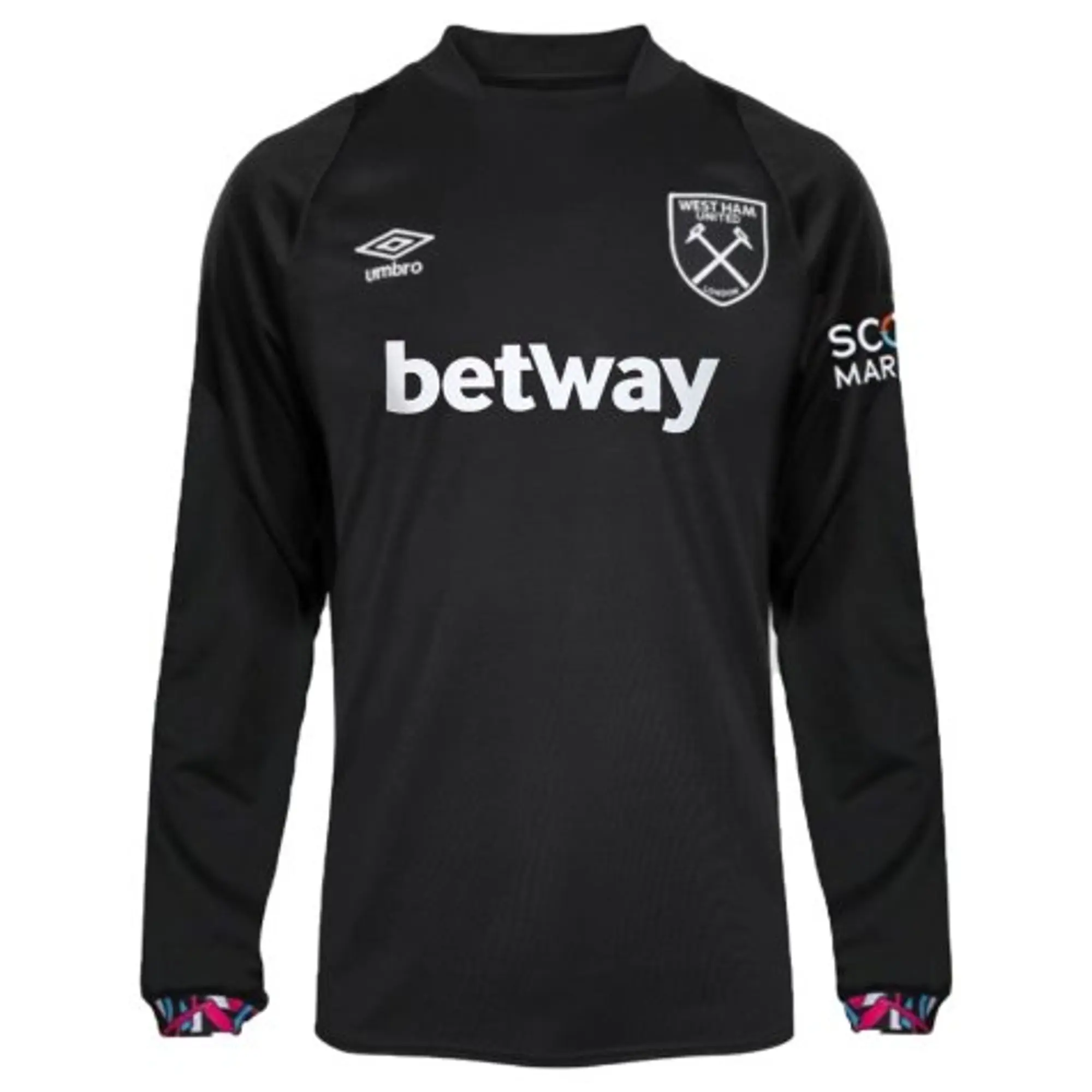 Umbro West Ham United Mens LS Away Shirt 2022/23