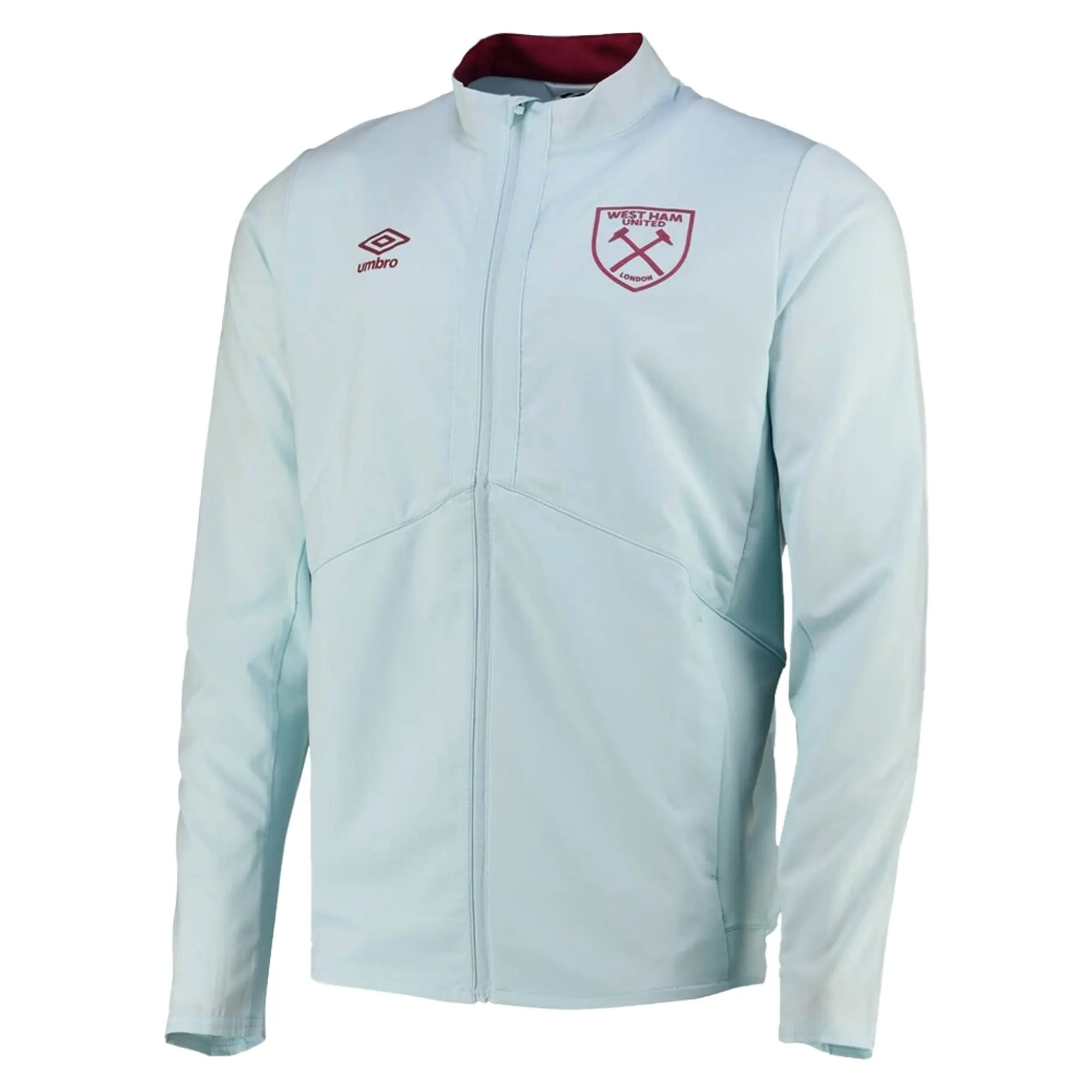 West Ham Presentation Jacket (U) - Blue Glow 2022-2023 Men's Size: 3 Extra Large Made By: Umbro