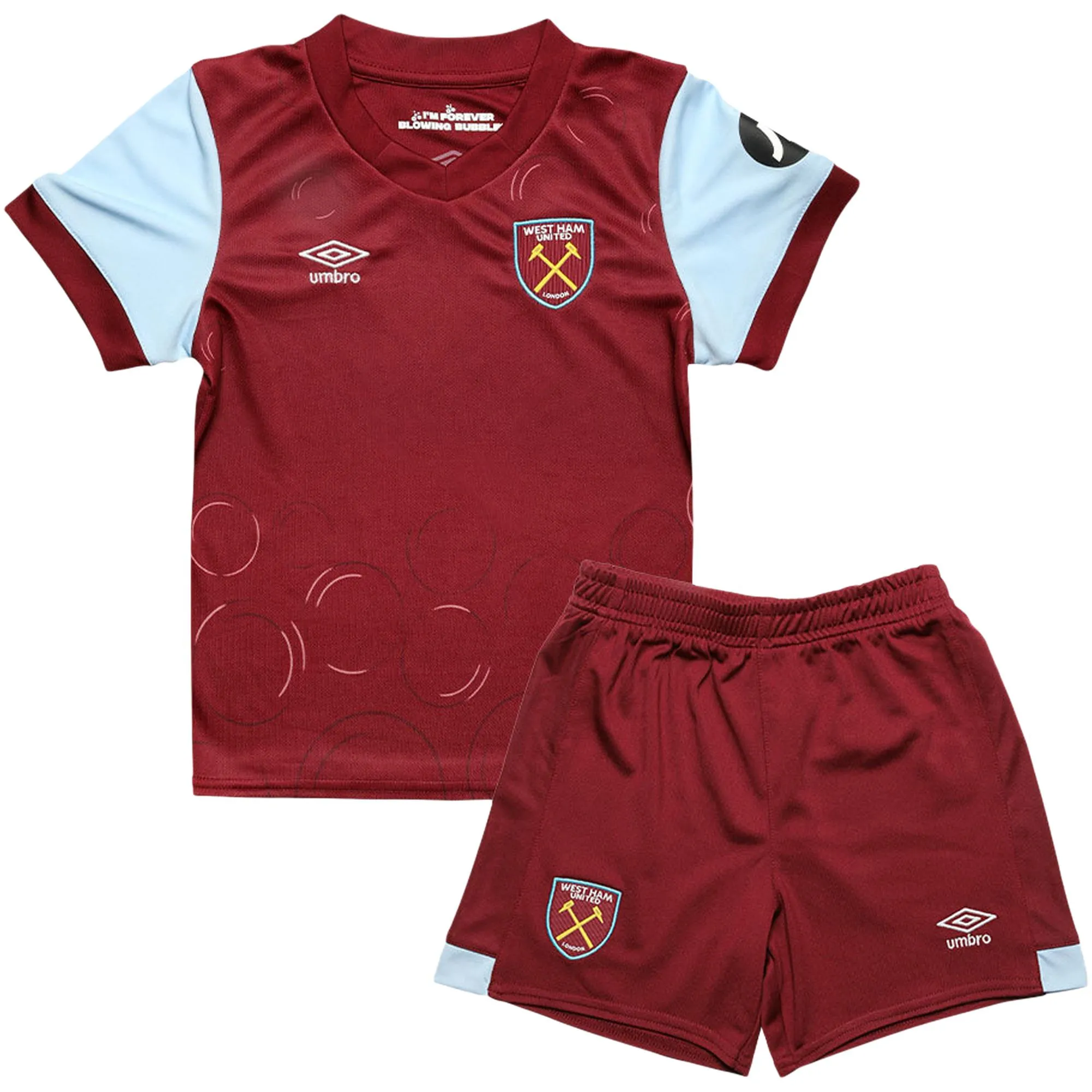 Umbro West Ham United Baby SS Home Mini Kit 2023/24