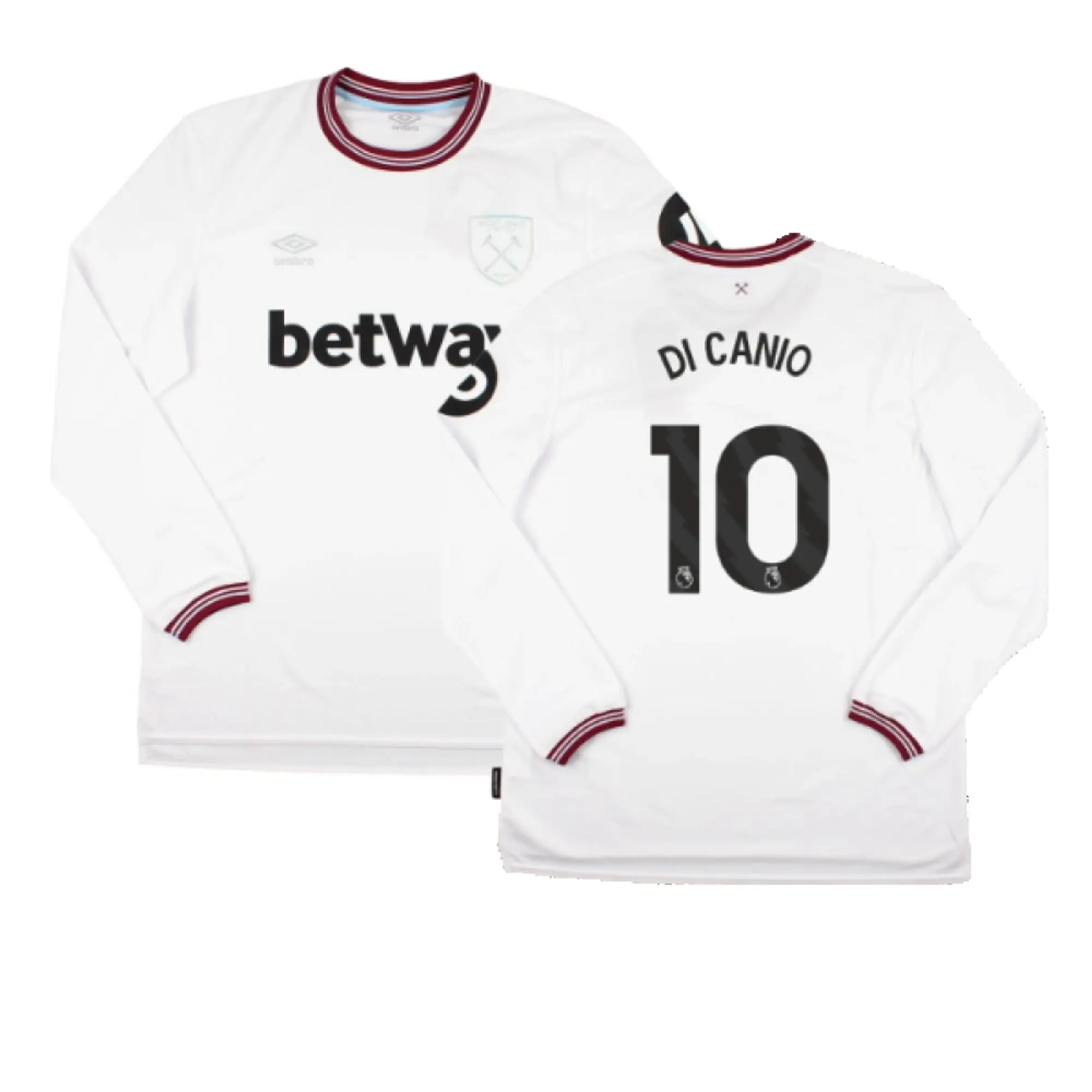 Umbro West Ham United Mens LS Away Shirt 2023/24